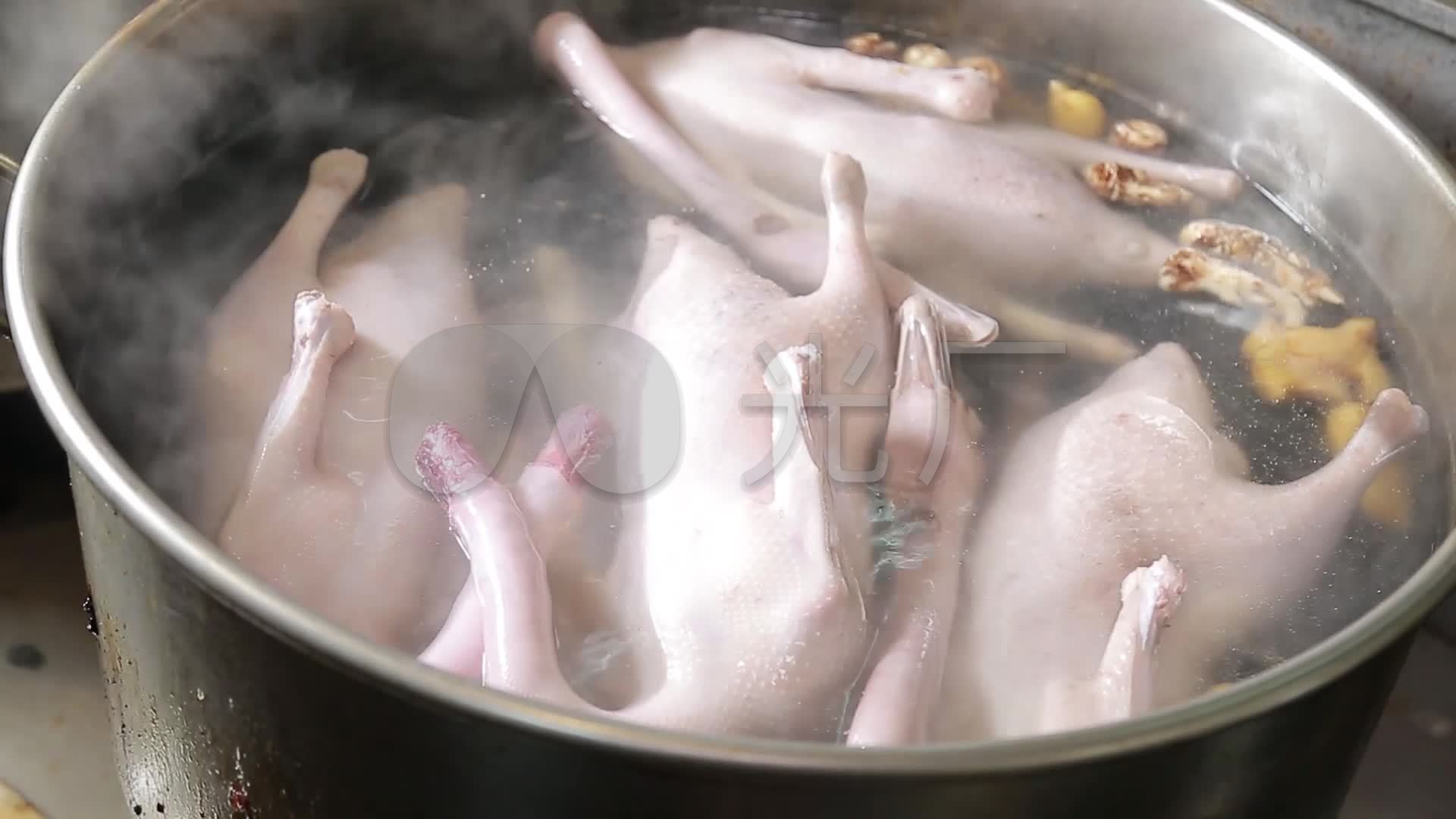 美食白切鹅制作过程开平马冈鹅广东名菜式_1920x1080_高清视频素材