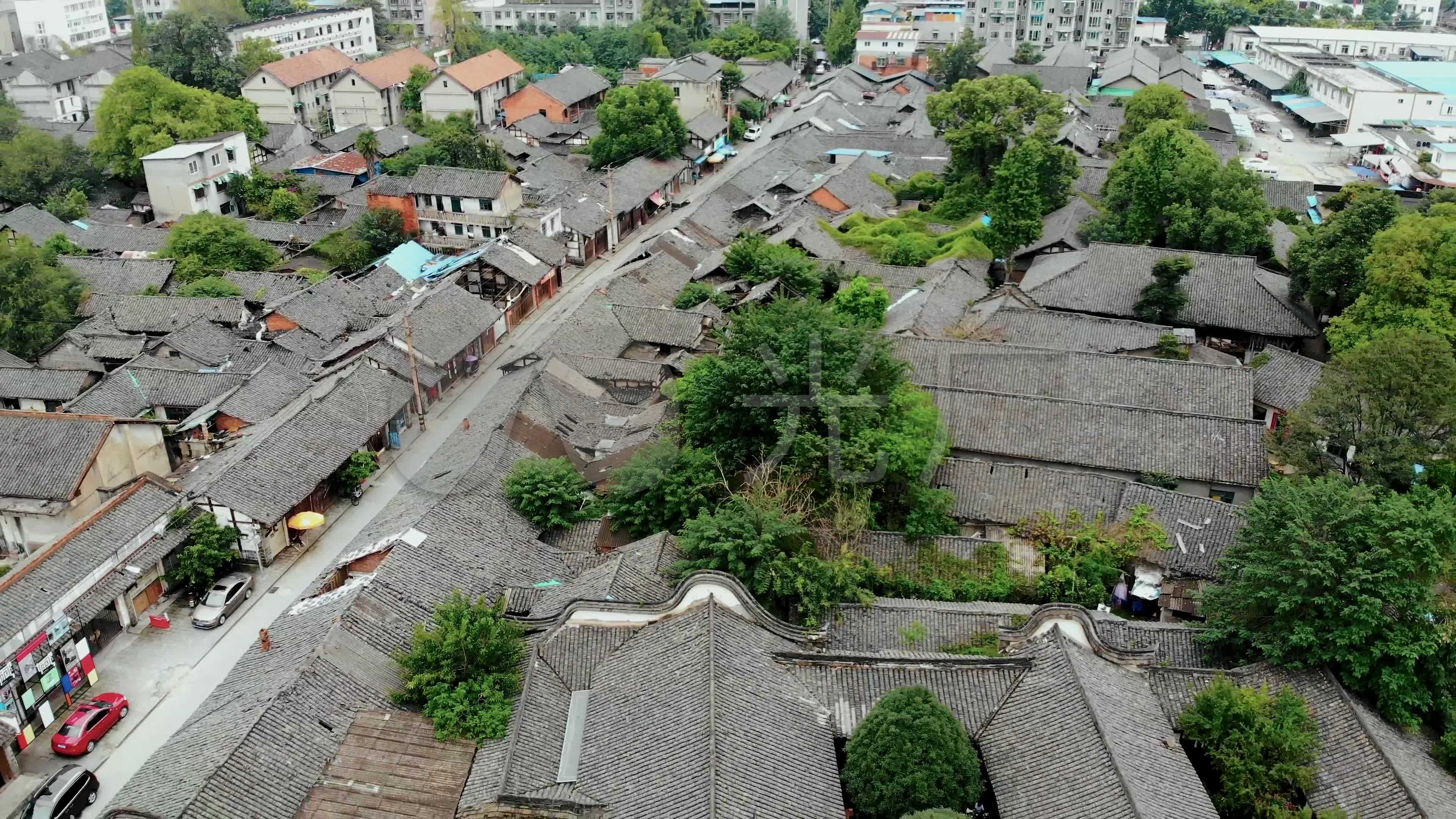 青白江城厢古镇-4k_3840x2160_高清视频素材下载(编号