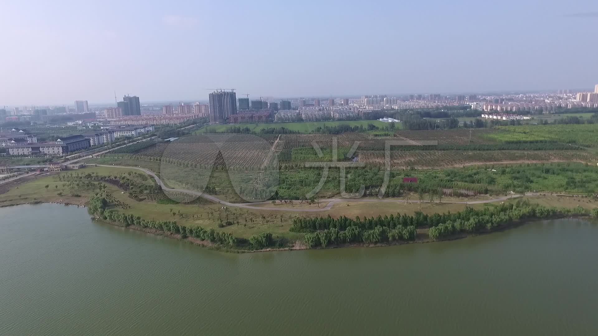 灌南硕项湖航拍_1920x1080_高清视频素材下载(编号:)