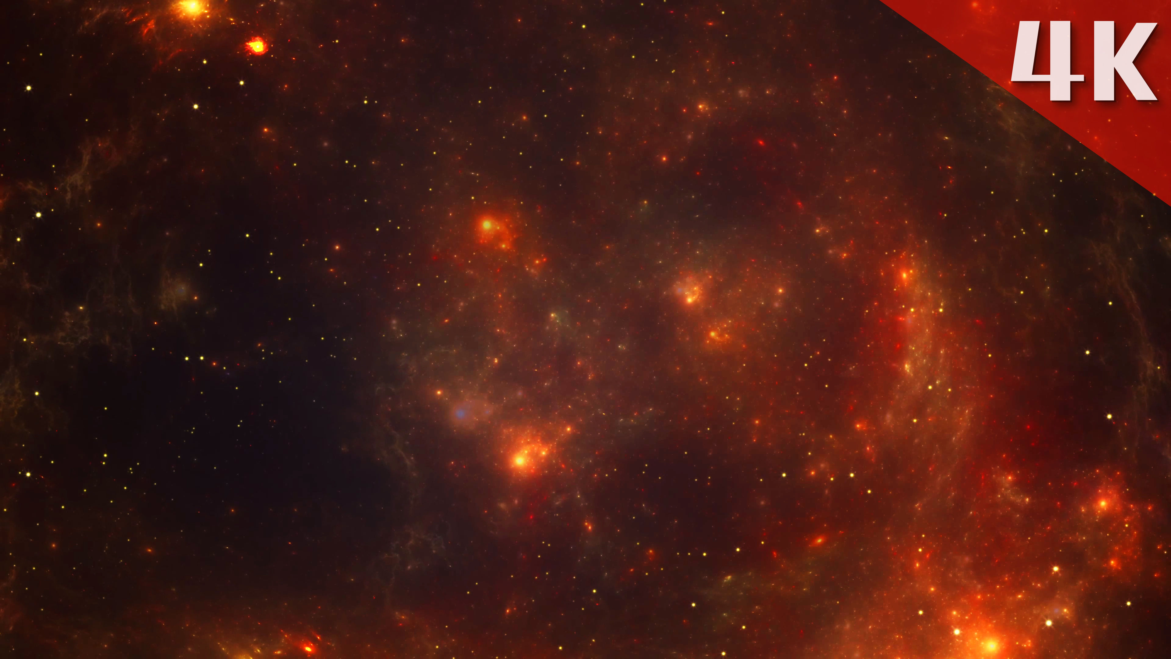 4k火焰星空宇宙