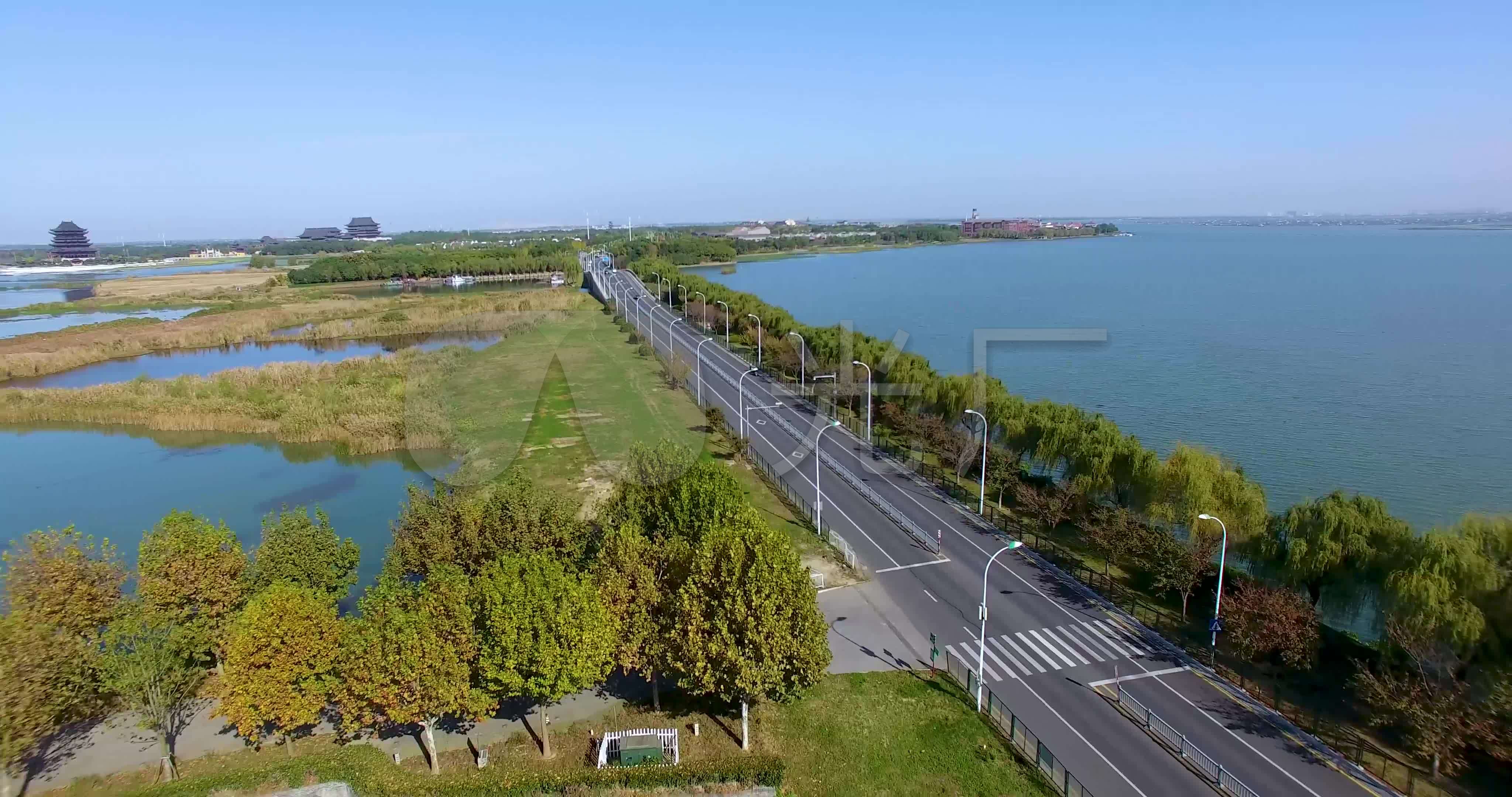 阳澄湖景色_4096x2160_高清视频素材下载(编号:)_实拍