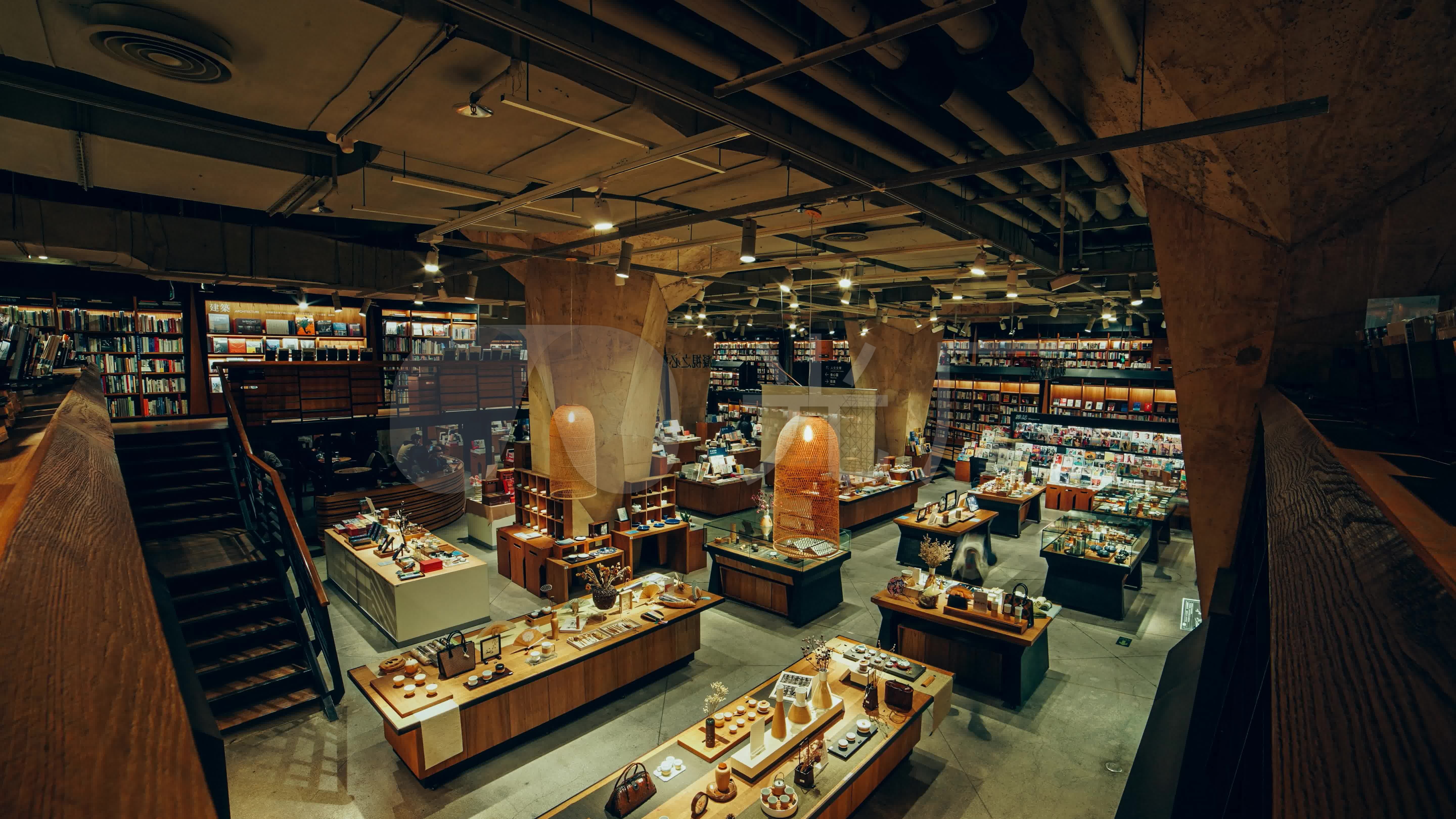 成都太古里方所书店延时摄影_5760x3240_高清视频素材