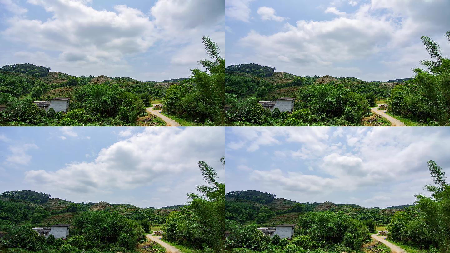 绿色乡村乡村风景乡村剪影