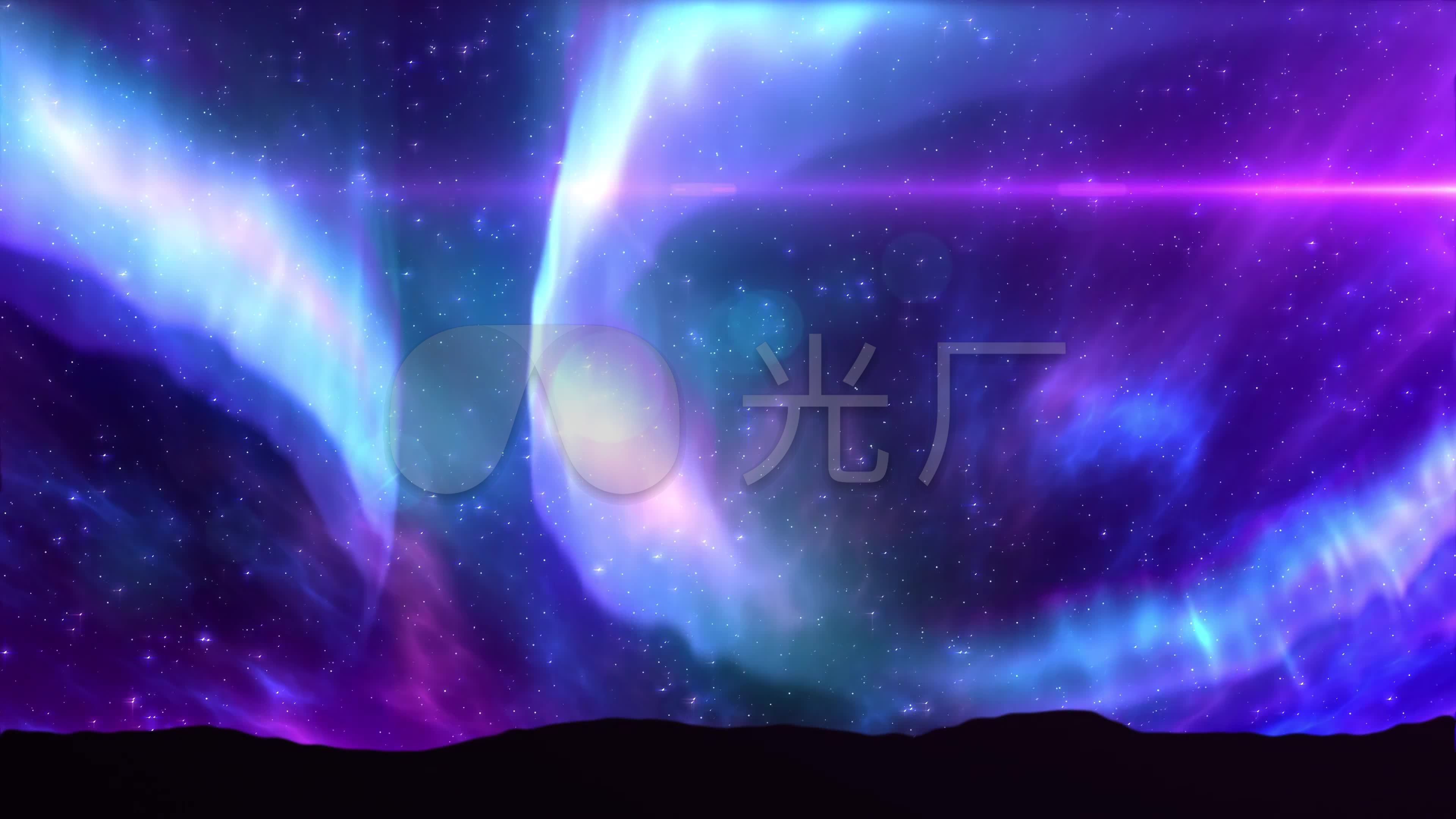 【4k】唯美极光北极星空背景,cg原创_3840x2160_高清
