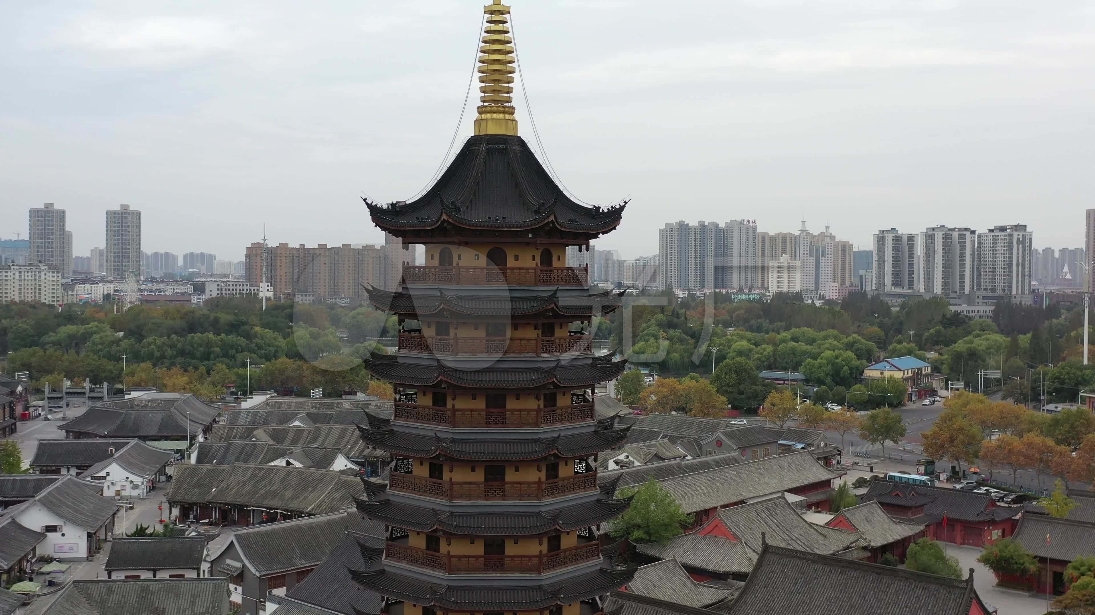 江苏淮安城市风光慈云寺古建筑