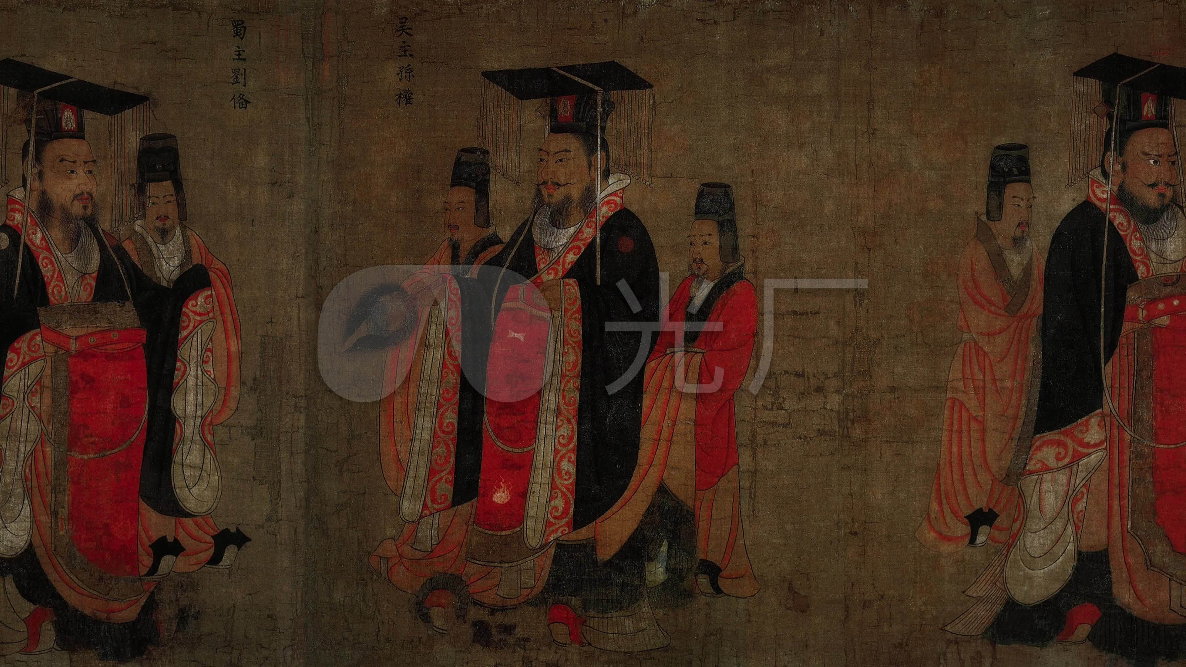 4k展示历代帝王图_3840x2160_高清视频素材下载(编号