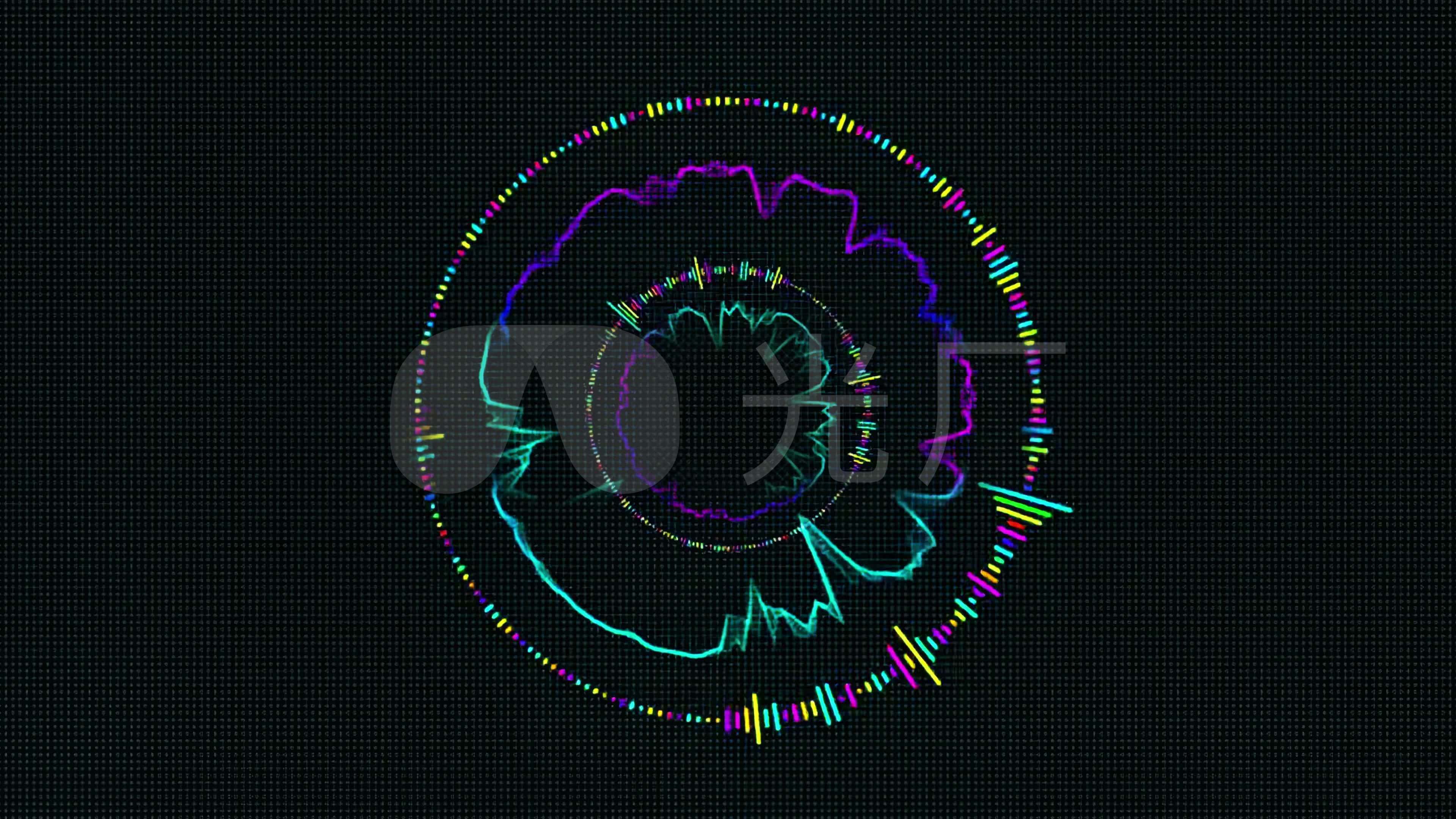 音频波动可视化音波_3840x2160_高清视频素材下载(:)
