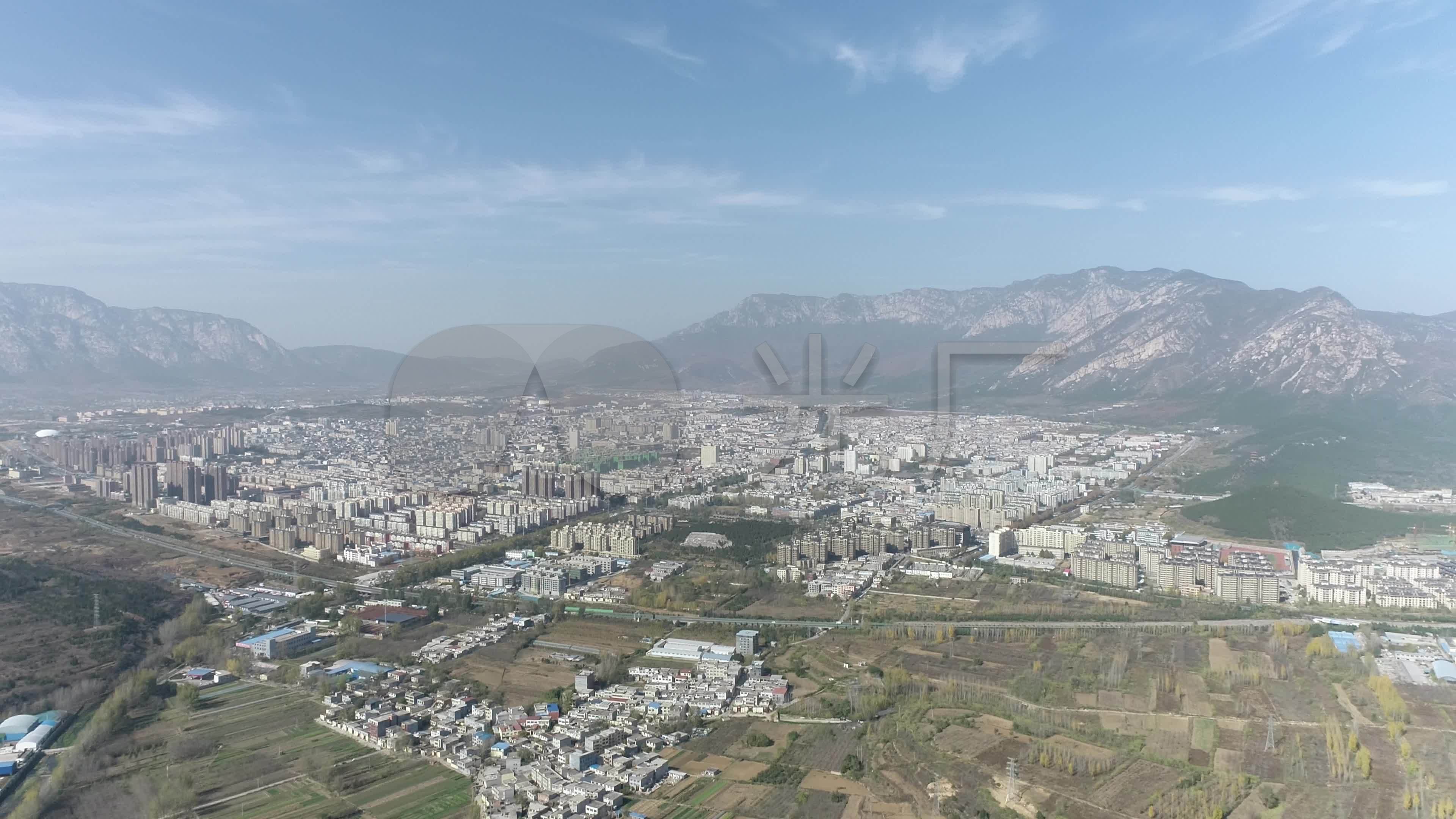 登封市全景航拍(4k50帧)_3840x2160_高清视频素材下载(编号:5163203)