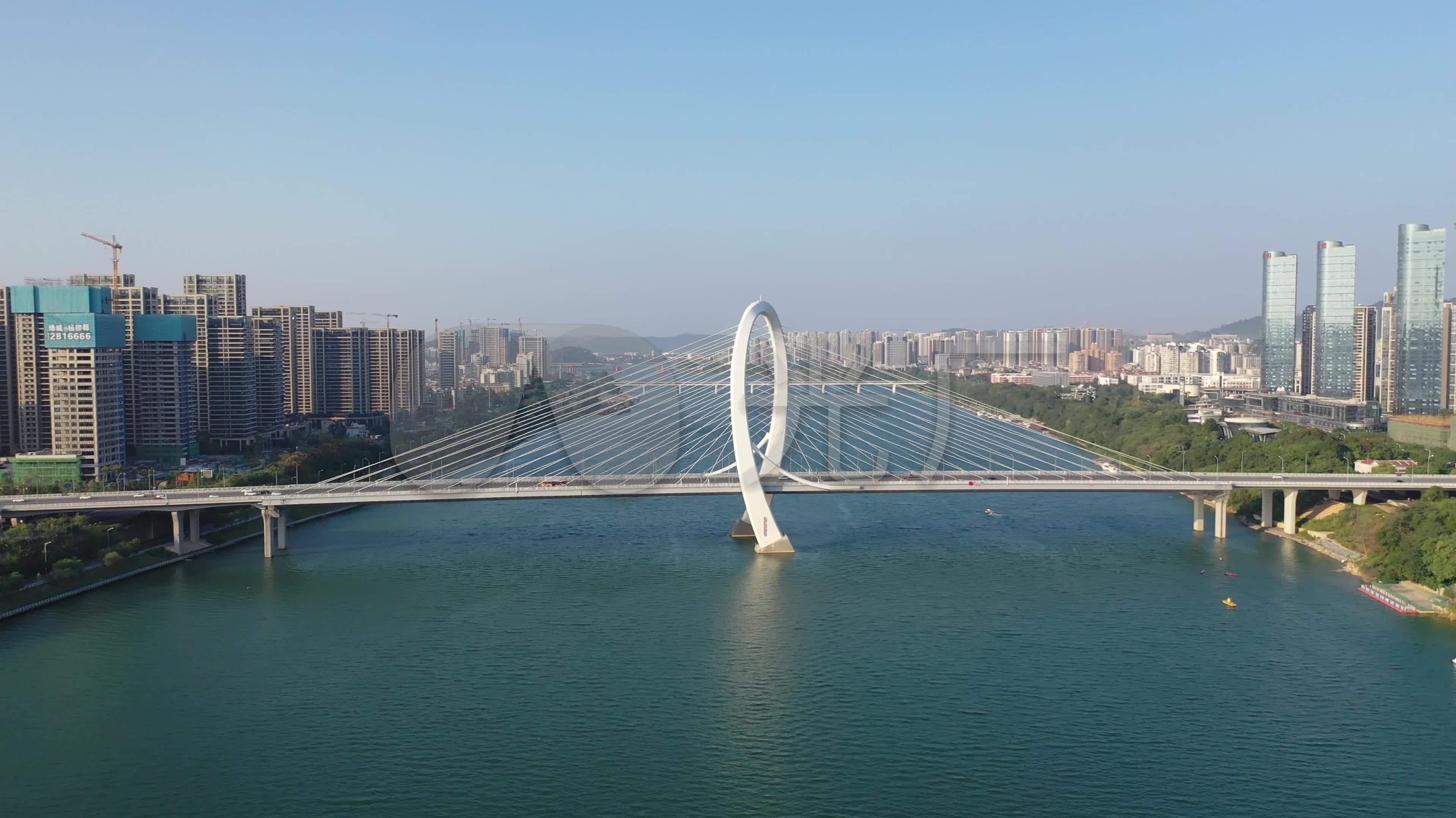 柳州白沙大桥4k_3840x2160_高清视频素材下载(编号:)