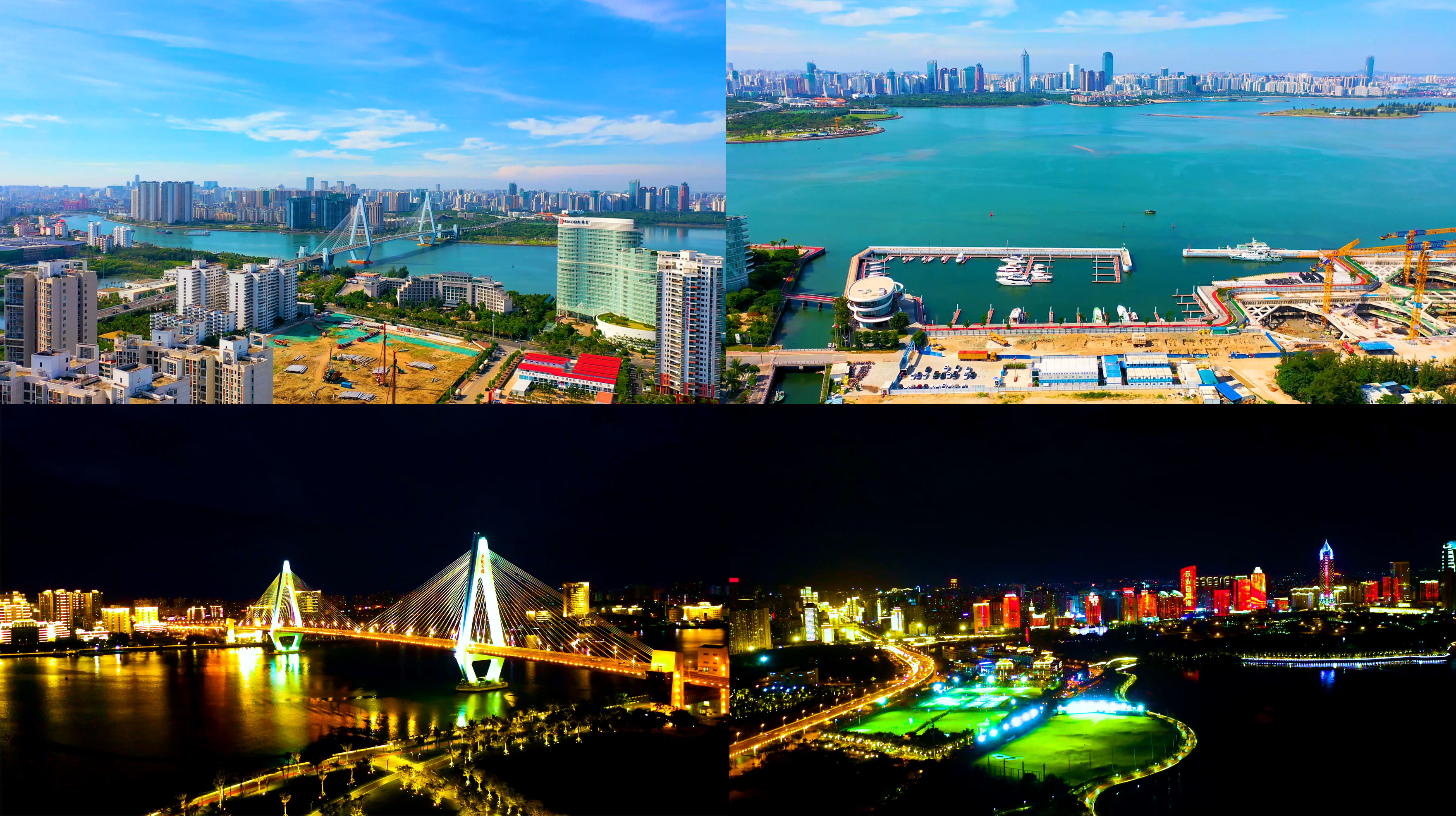 大量画面素材,白天,夜景,多个海口地标画面,可用于宣传片/vlog,城市