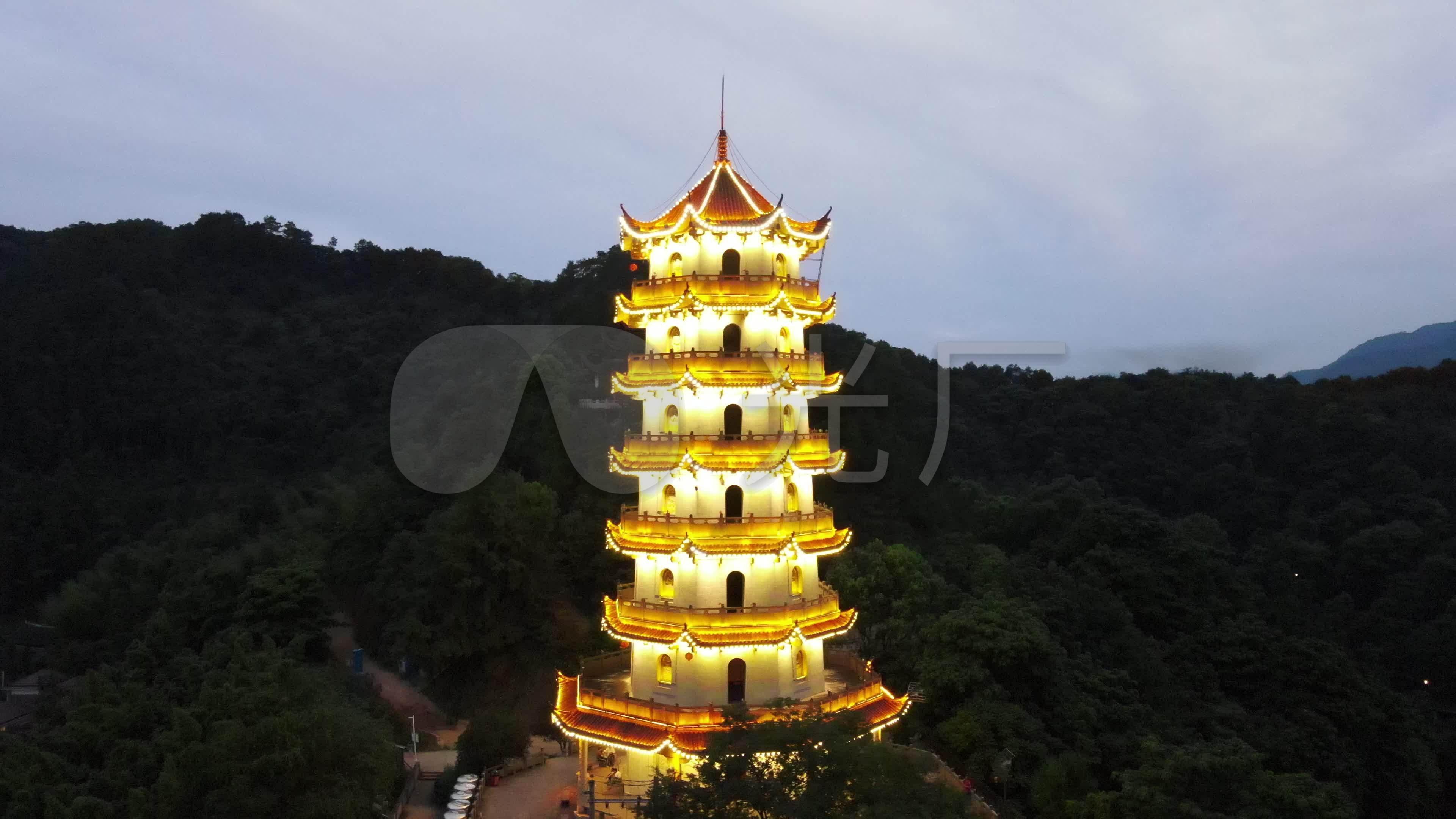 航拍建瓯水南塔(善见塔)_3840x2160_高清视频素材下载(编号:5176655)