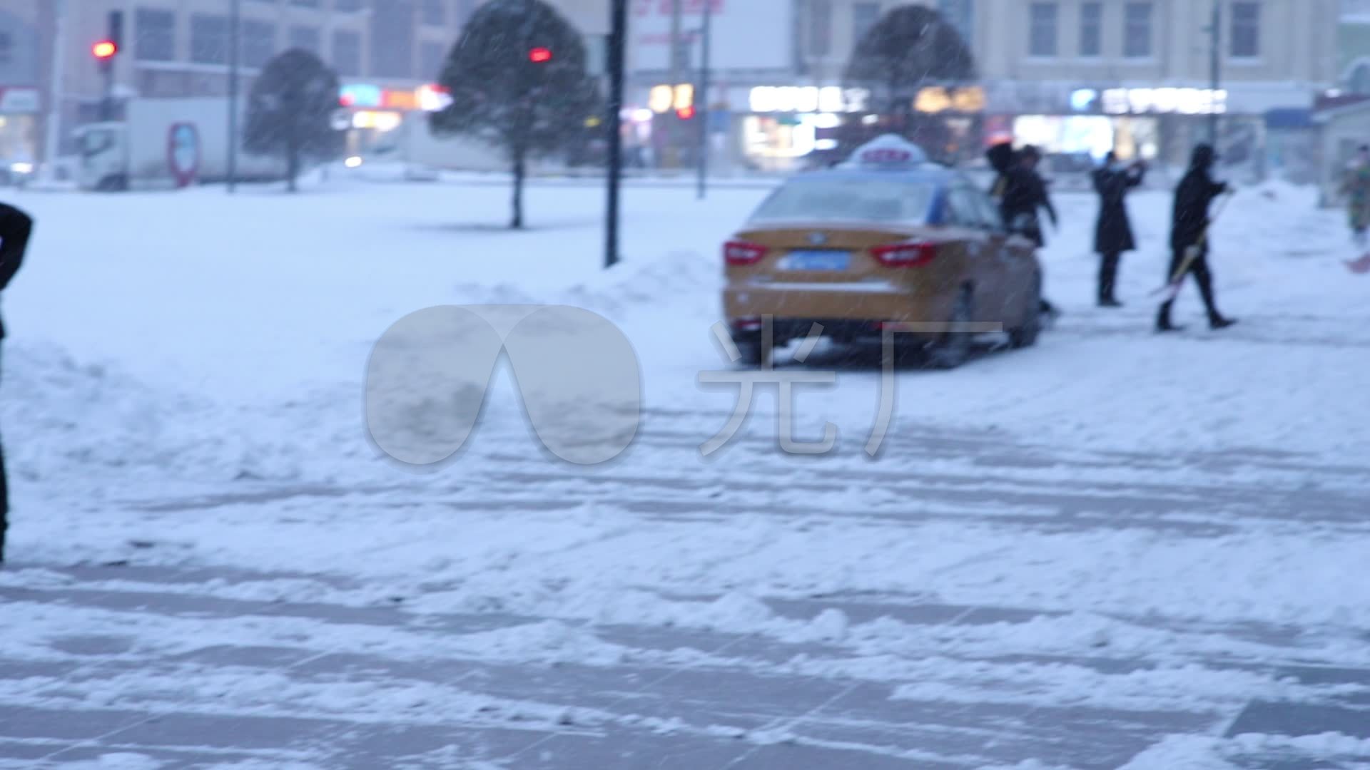 哈尔滨雪街道大雪暴雪