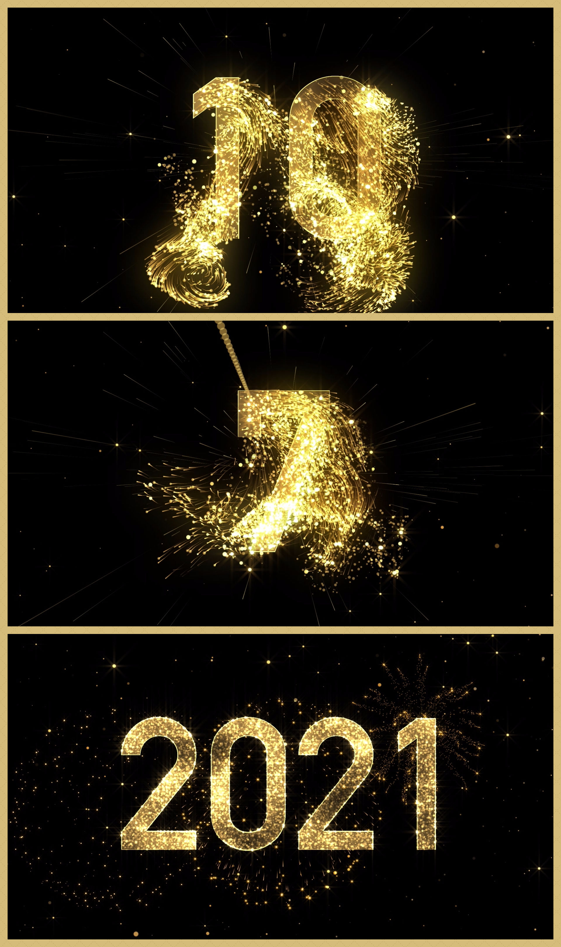 2021跨年夜倒计时,跨年倒计时 视频跨年倒计时倒计时数字倒计时金色光线穿梭2021春晚拜年年会开场