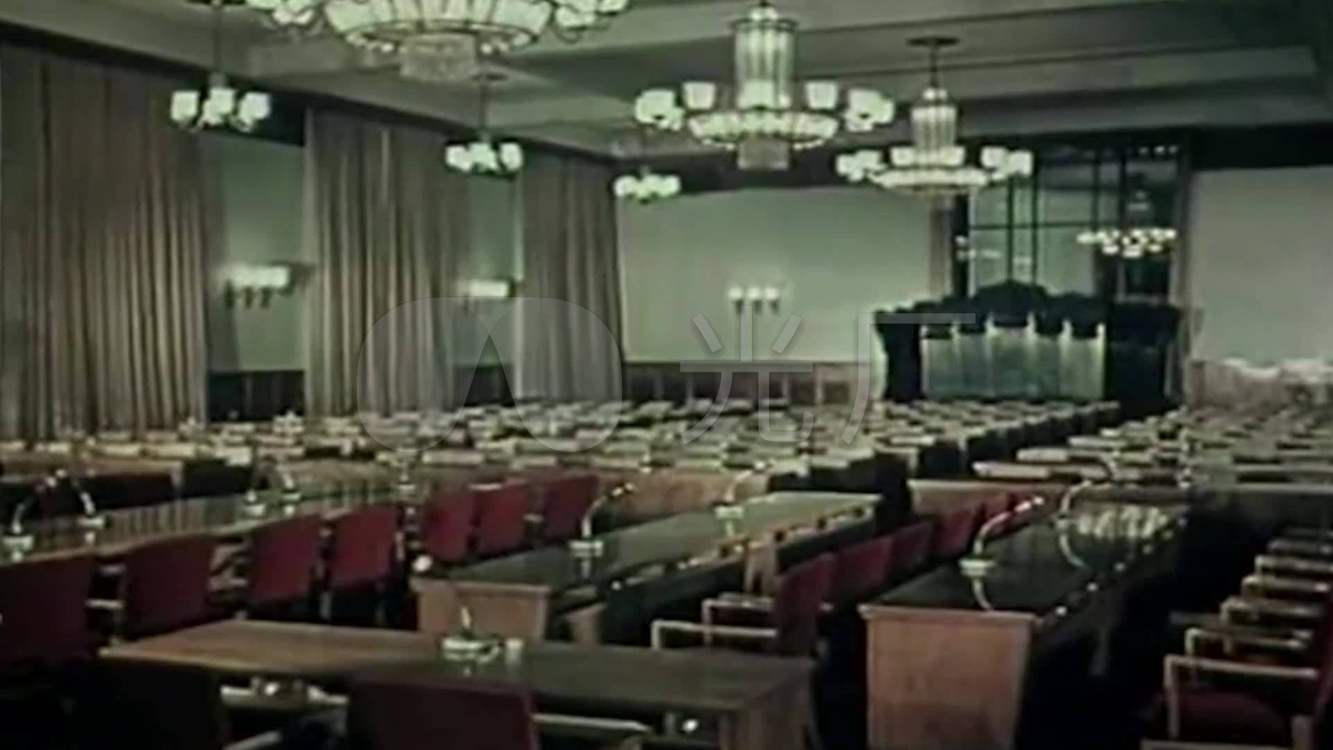 70年代人民大会堂会议室_视频素材包下载(编号:5243918)_实拍视频_vj
