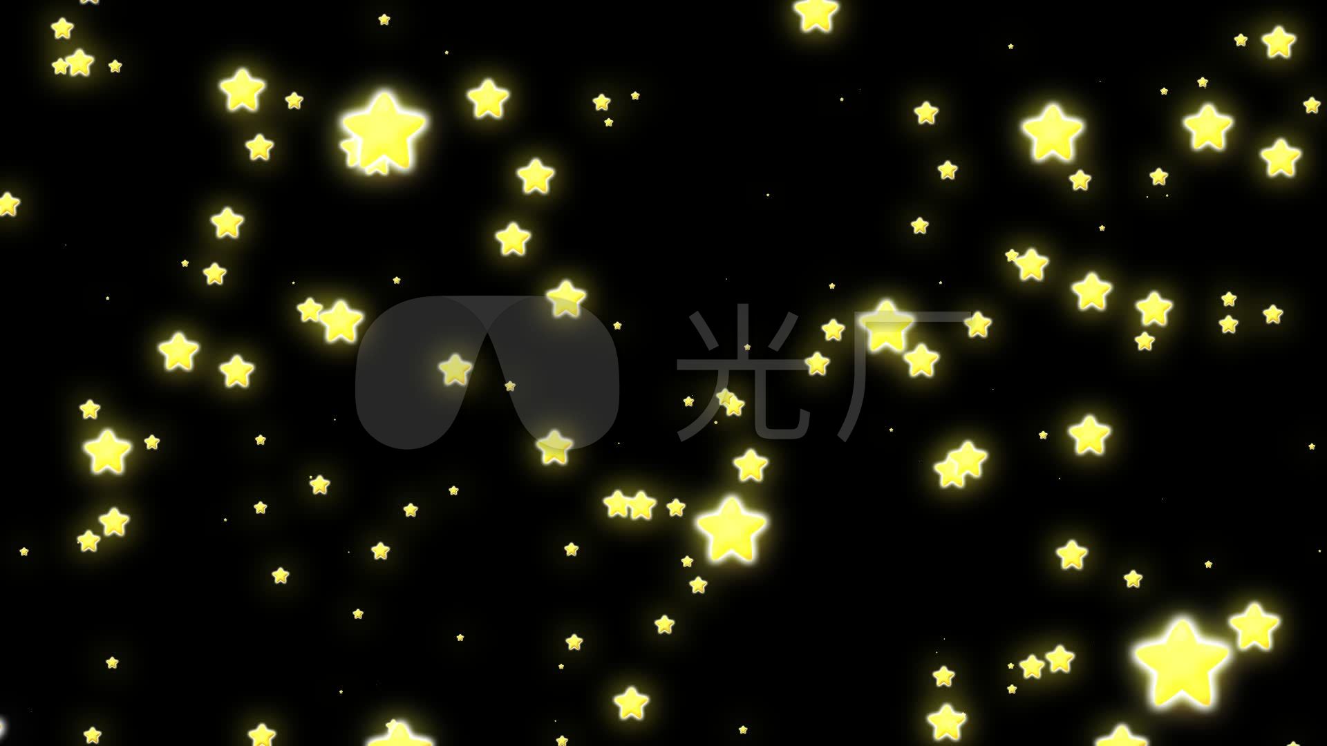 视频素材 舞台背景 抒情唯美 五角星星空 来自视频原始文件或预览原始