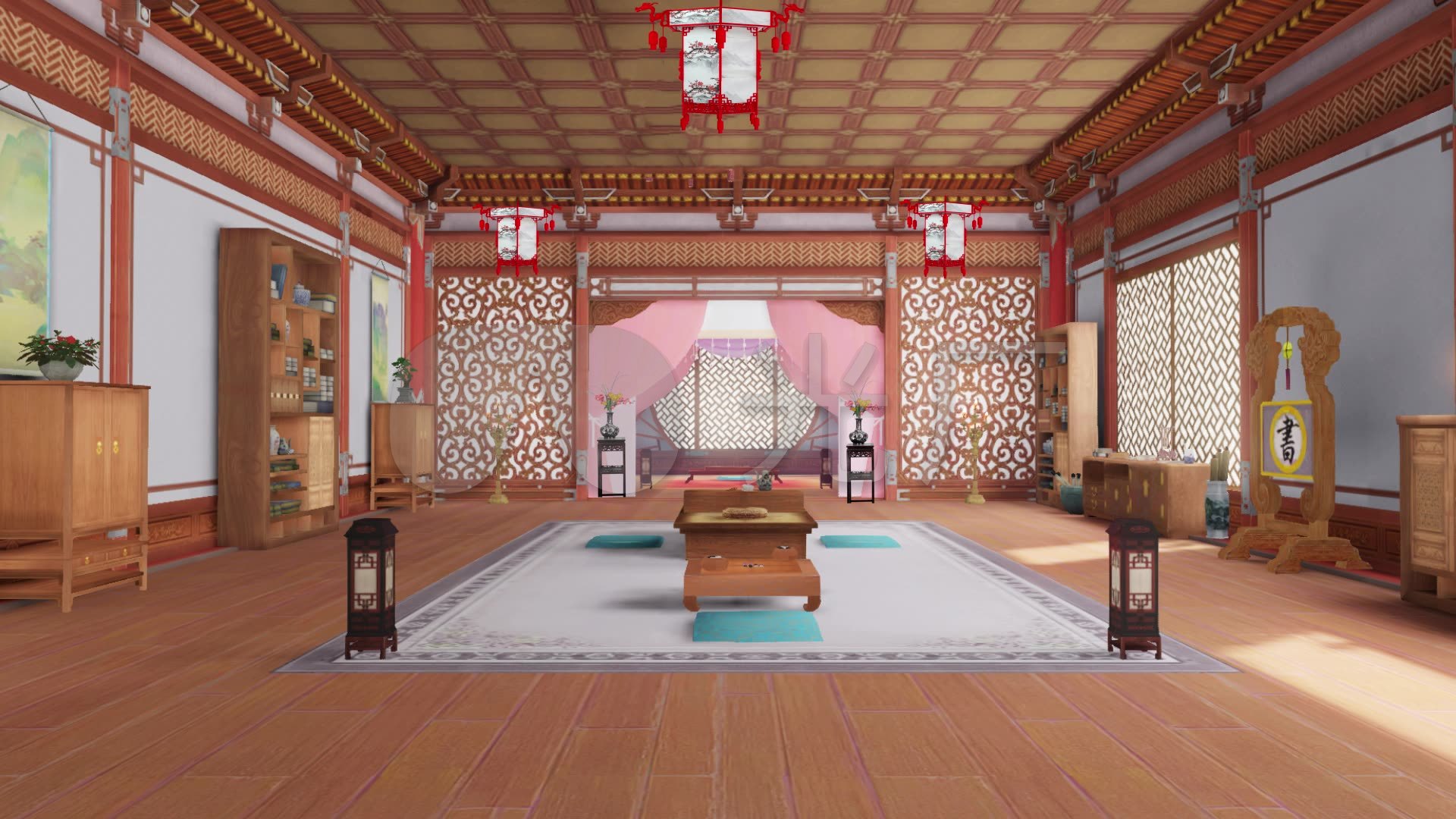 古代闺房_1920x1080_高清视频素材下载(编号:5253541)_舞台背景_光厂