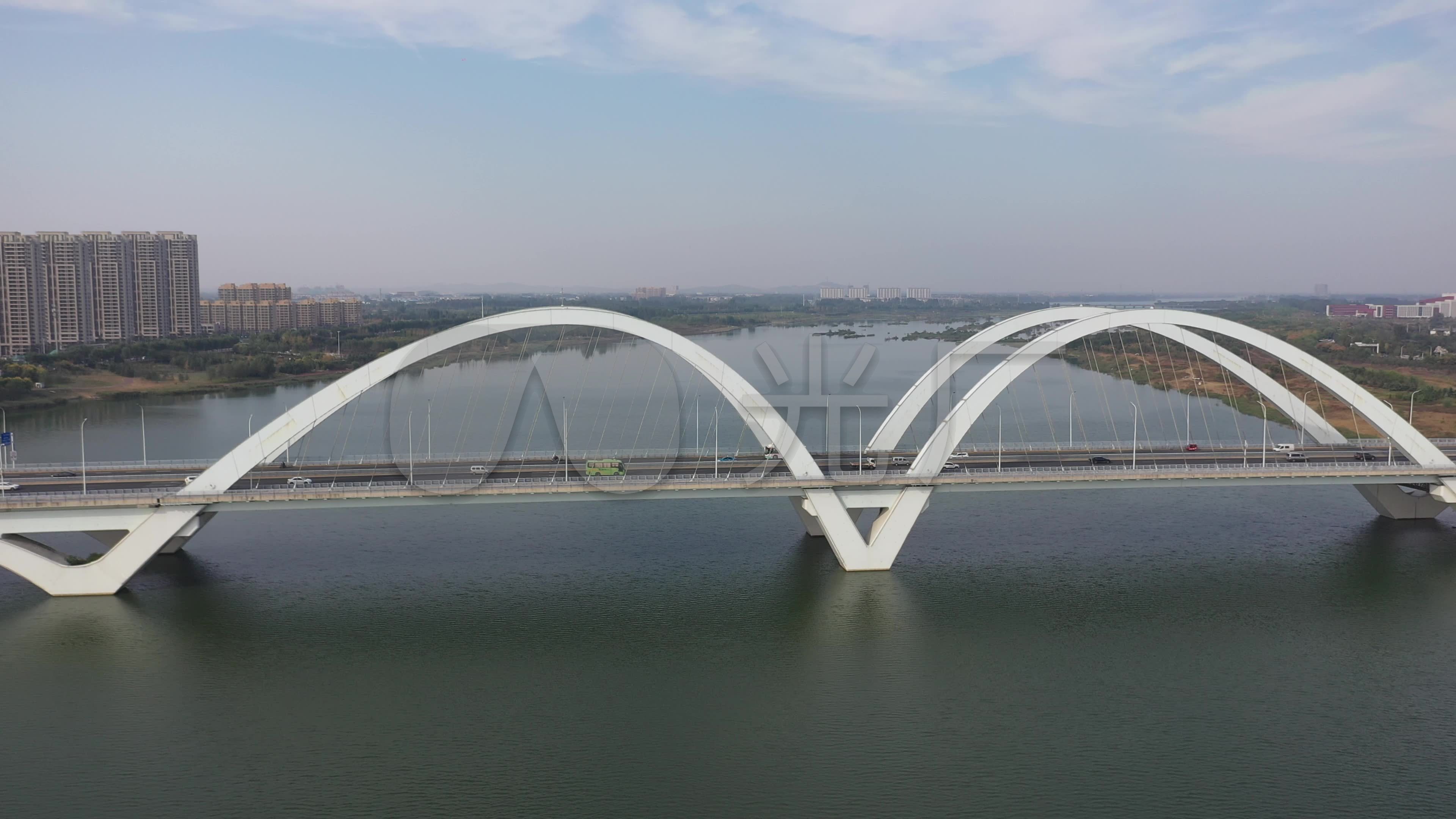 临沂宣传片南京路沂河大桥_3840x2160_高清视频素材
