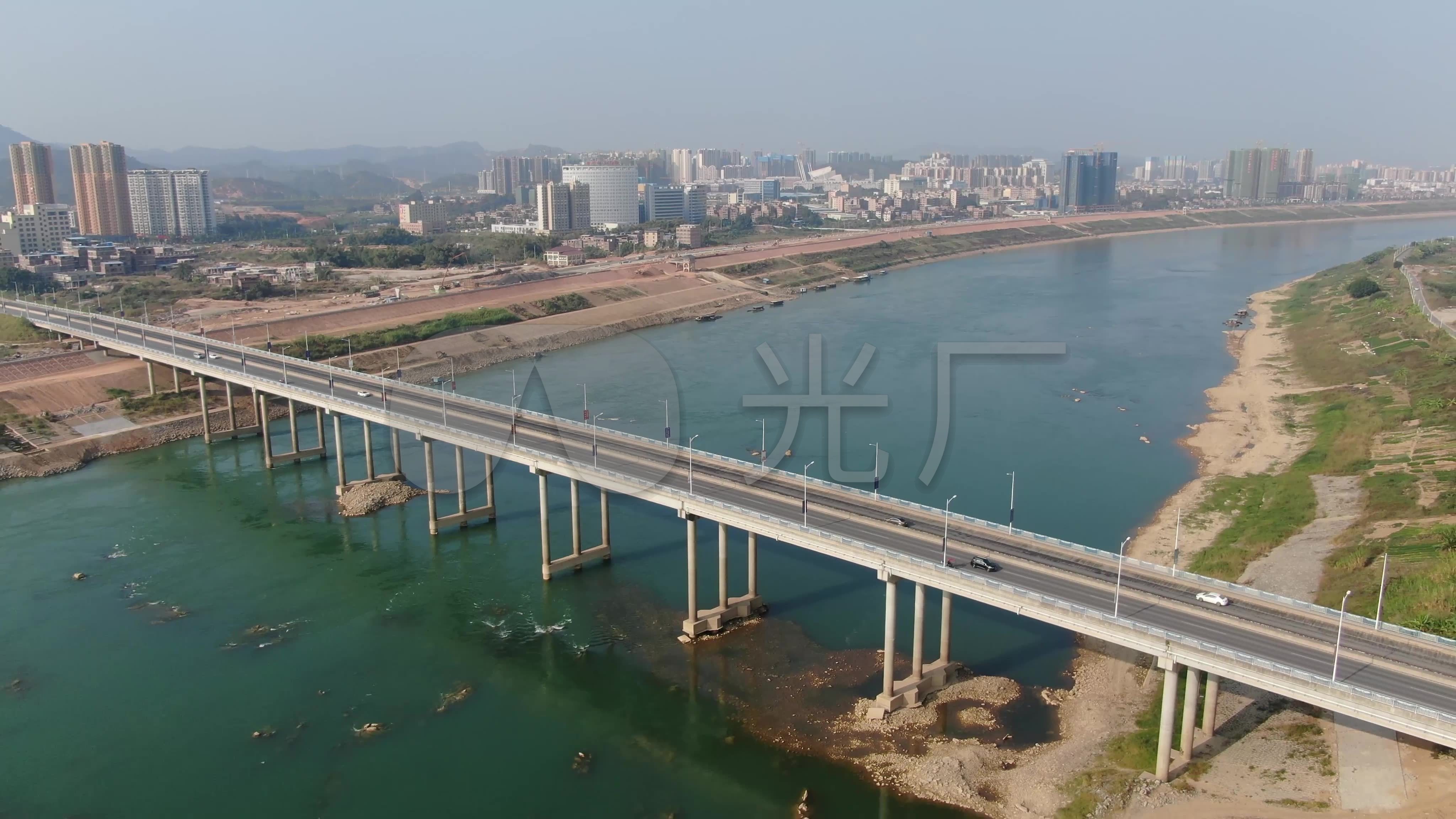 梧州市西江三桥4k_4096x2304_高清视频素材下载(编号:5260689)_实拍