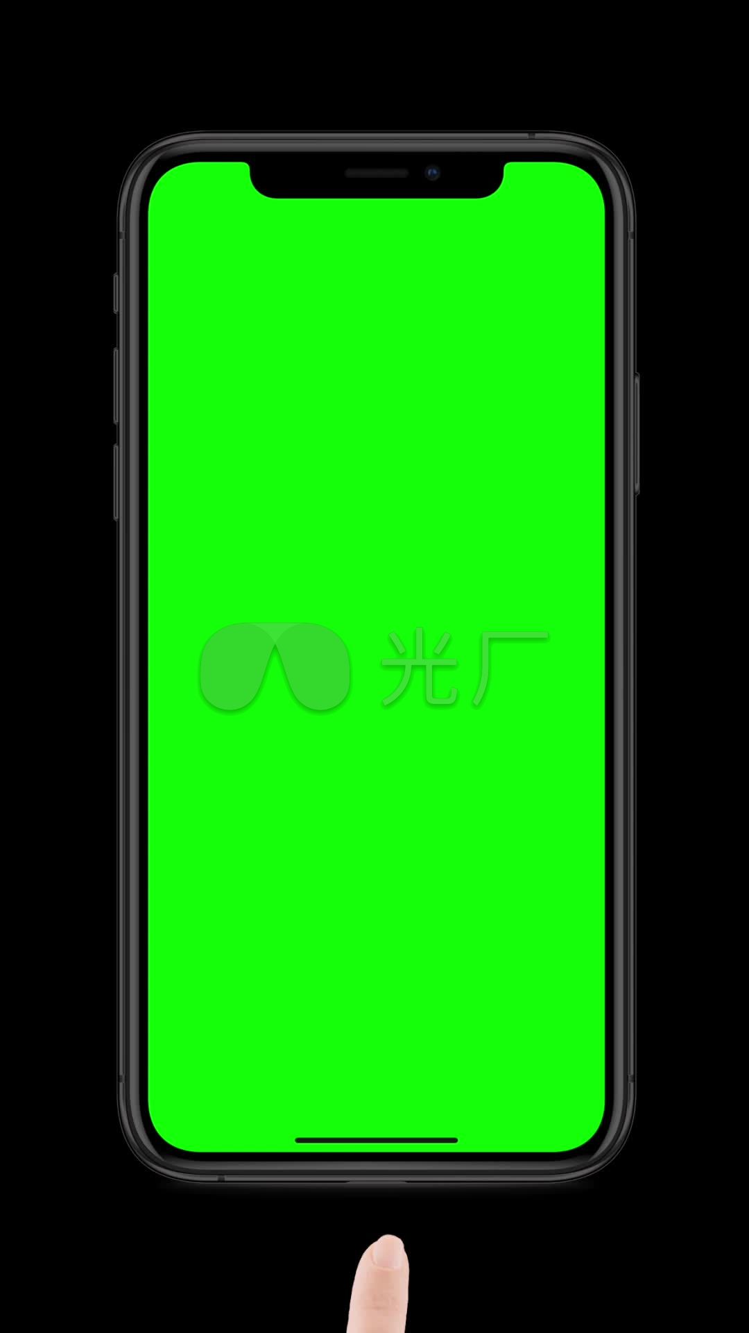 8组女性手势触控演示iphone手机绿幕_1080x1920_高清