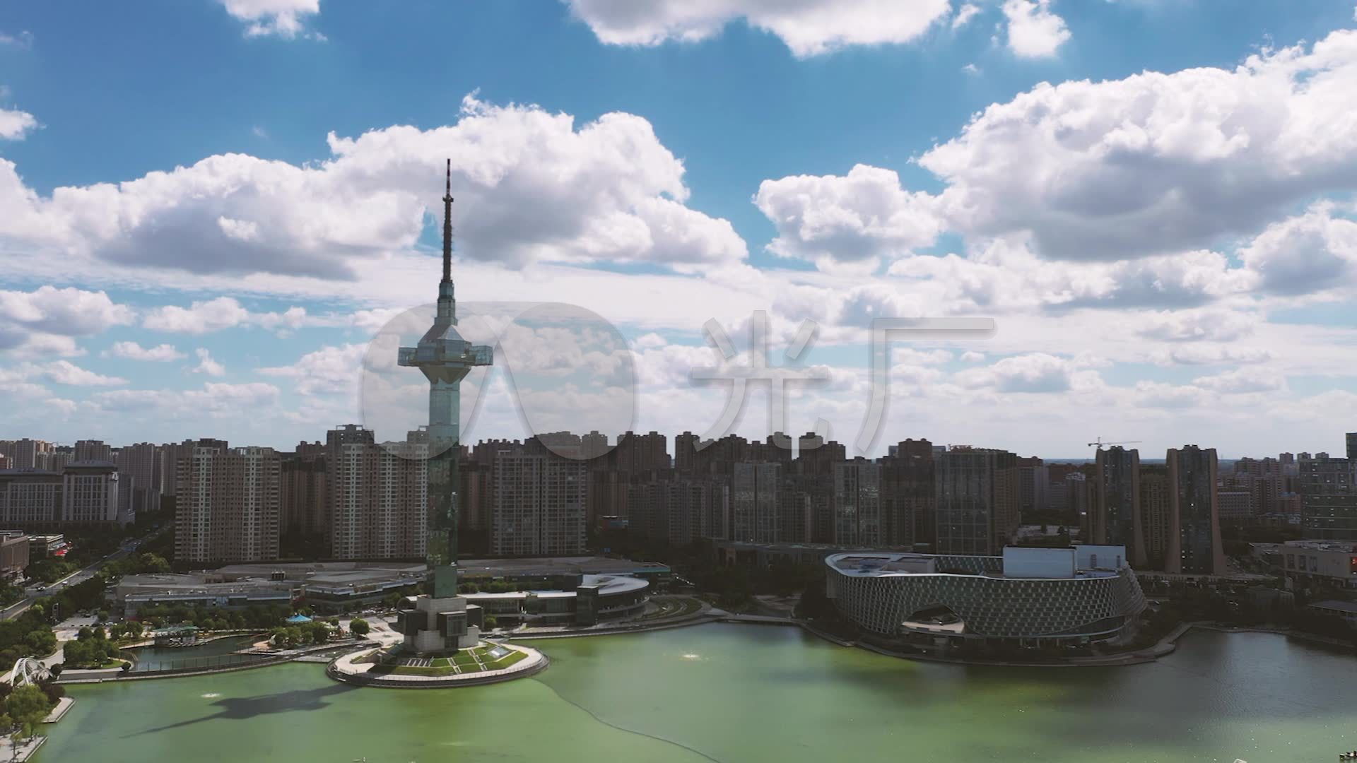 盐城地标建筑聚龙湖海盐之晶电视塔_1440x1080_高清