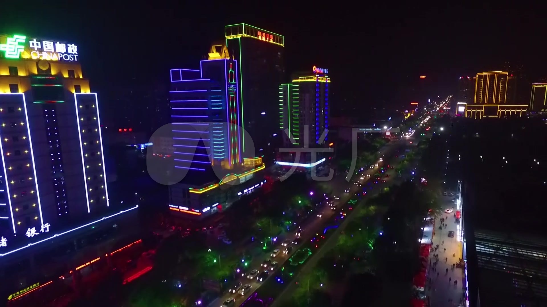 贵港城市夜景_1440x1080_高清视频素材下载(编号:5270910)_实拍视频