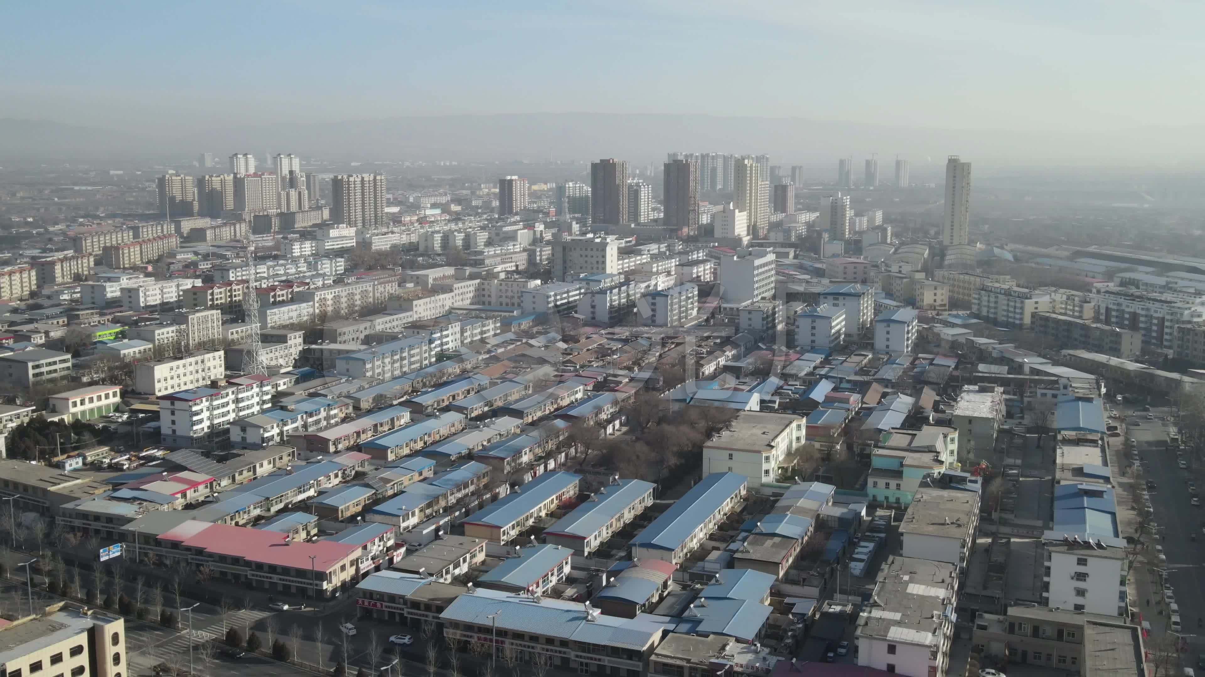 航拍山西太原阳曲县_2160p