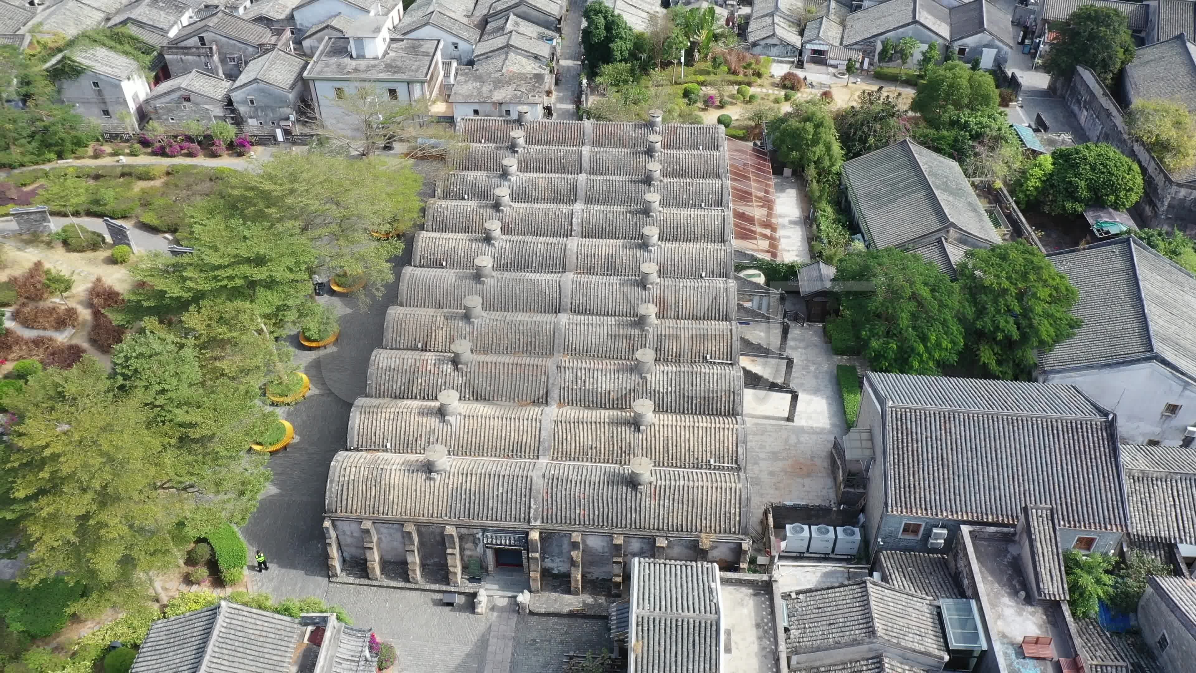 4k航拍深圳大鹏所城大鹏粮仓中景环绕