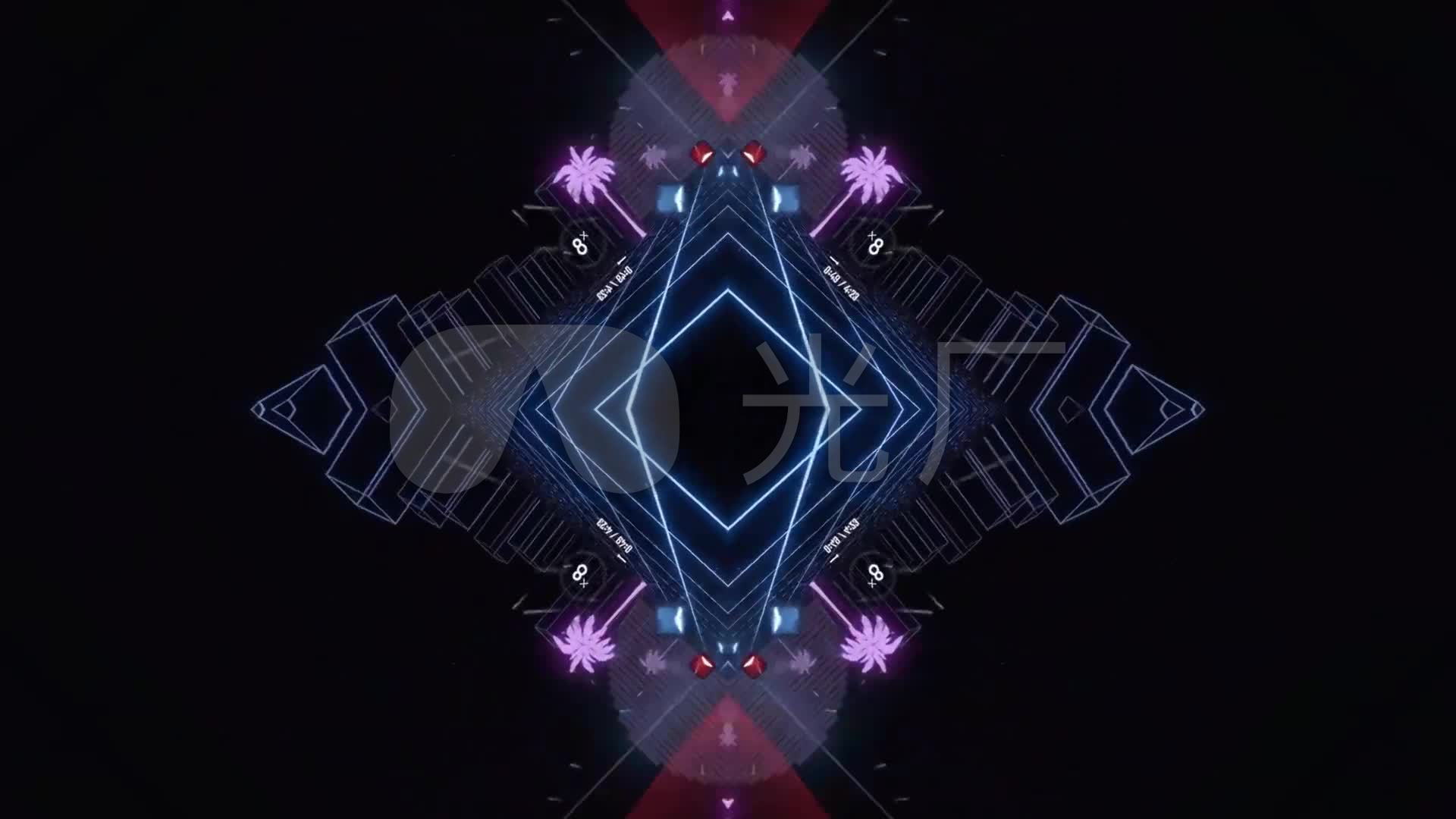 dj马哥炫酷电音快闪动感舞台背景