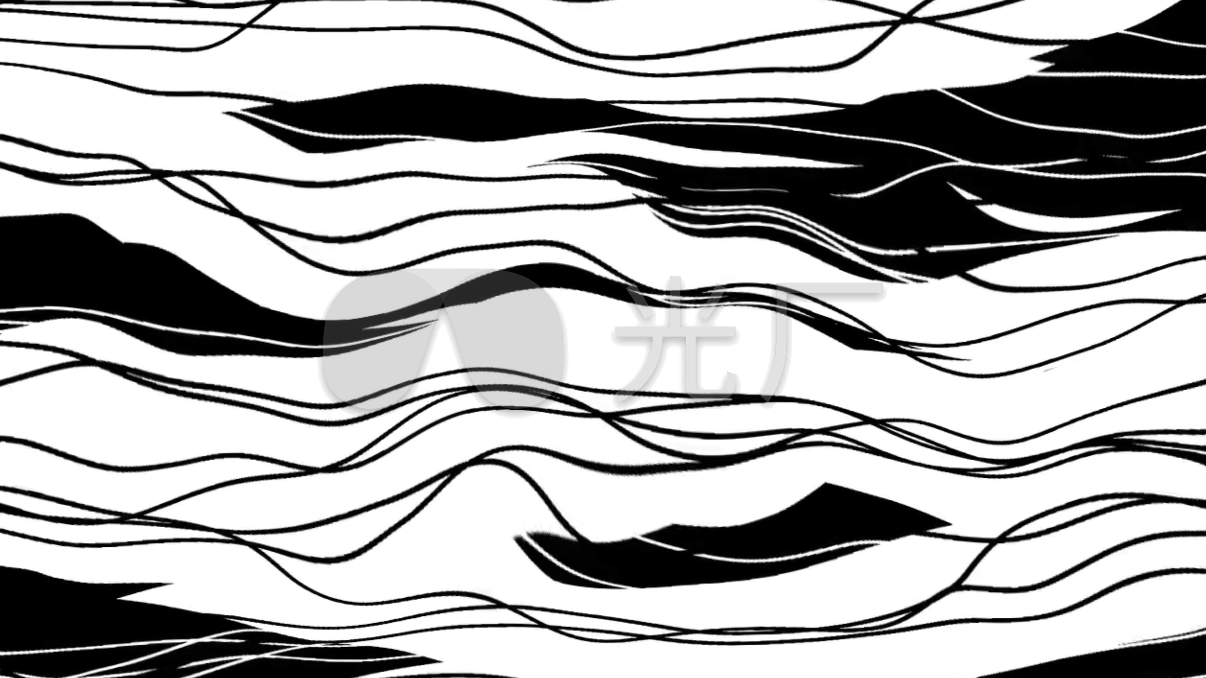 手绘线条波浪波纹流动led大屏幕 来自视频原始文件或预览原始文件的1