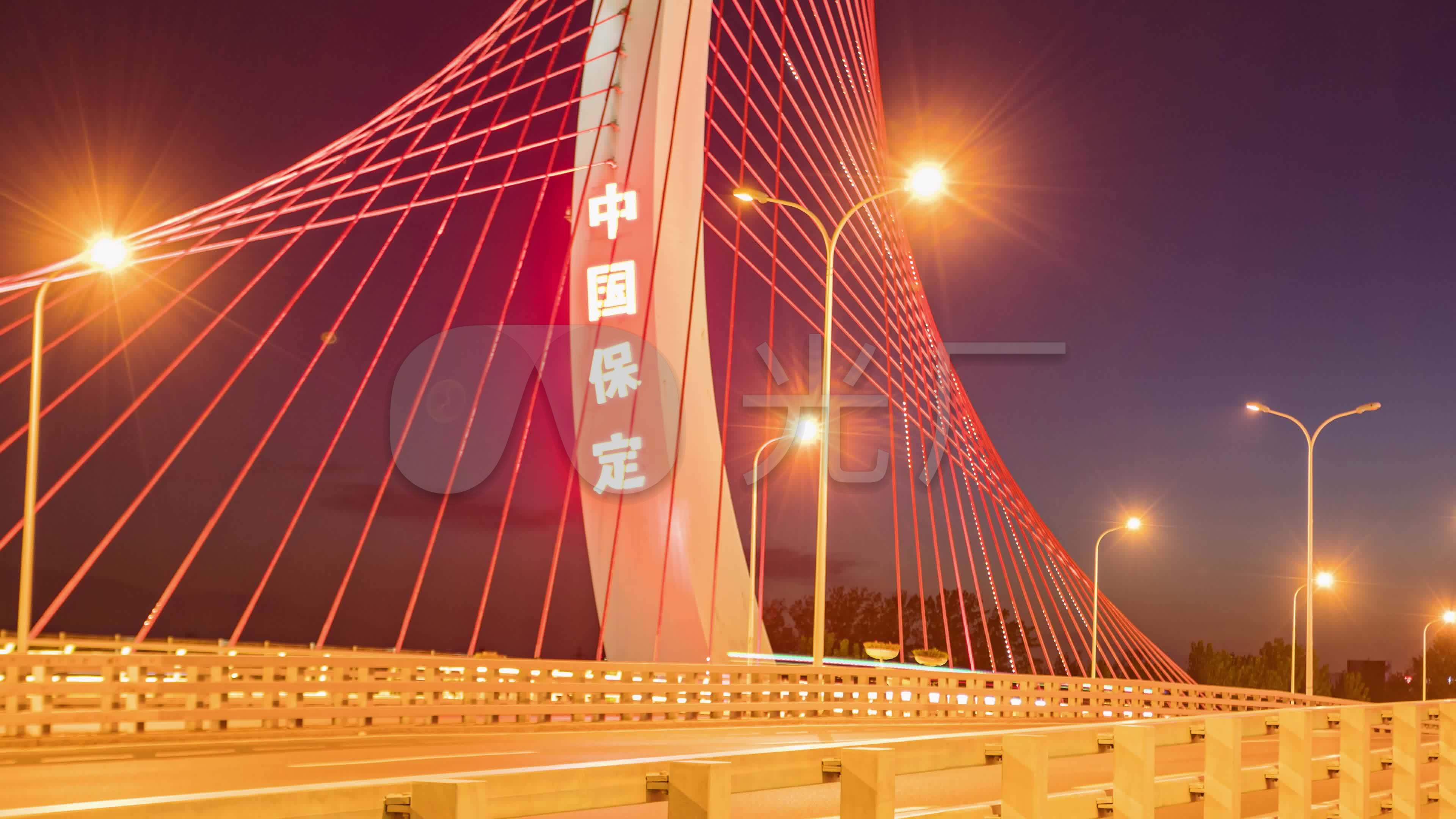 【原创】巨力大桥夜景延时_3840x2160_高清视频素材
