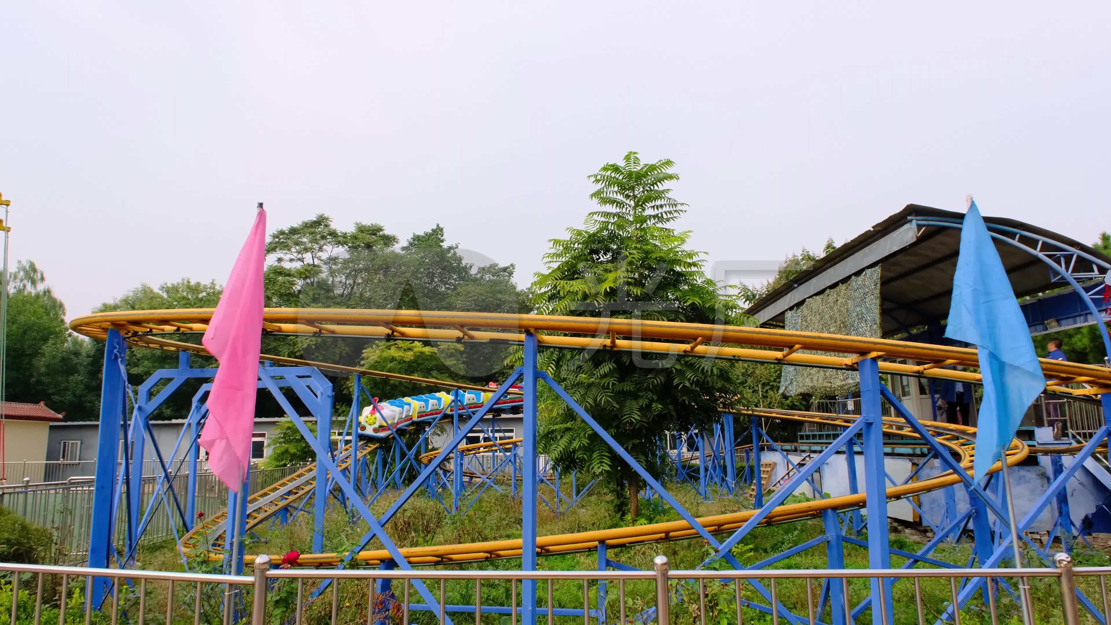 4k北京朝阳公园儿童游乐场02_3840x2160_高清视频素材