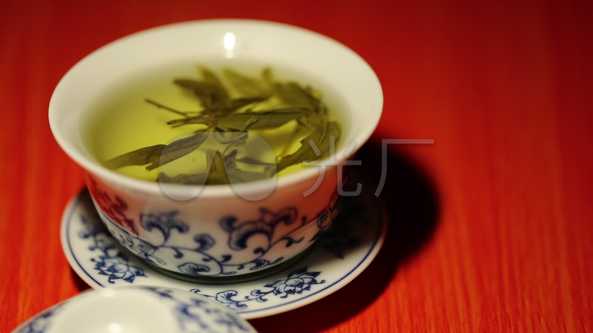 冲茶泡茶盖碗茶茶水
