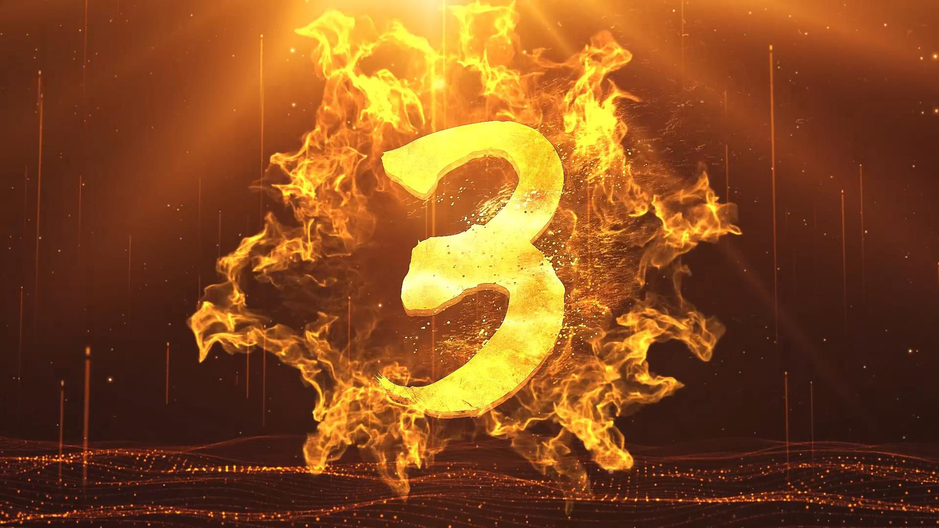 倒计时春节新春倒计时音效倒计时素材年会开场发布会启动仪式粒子金色