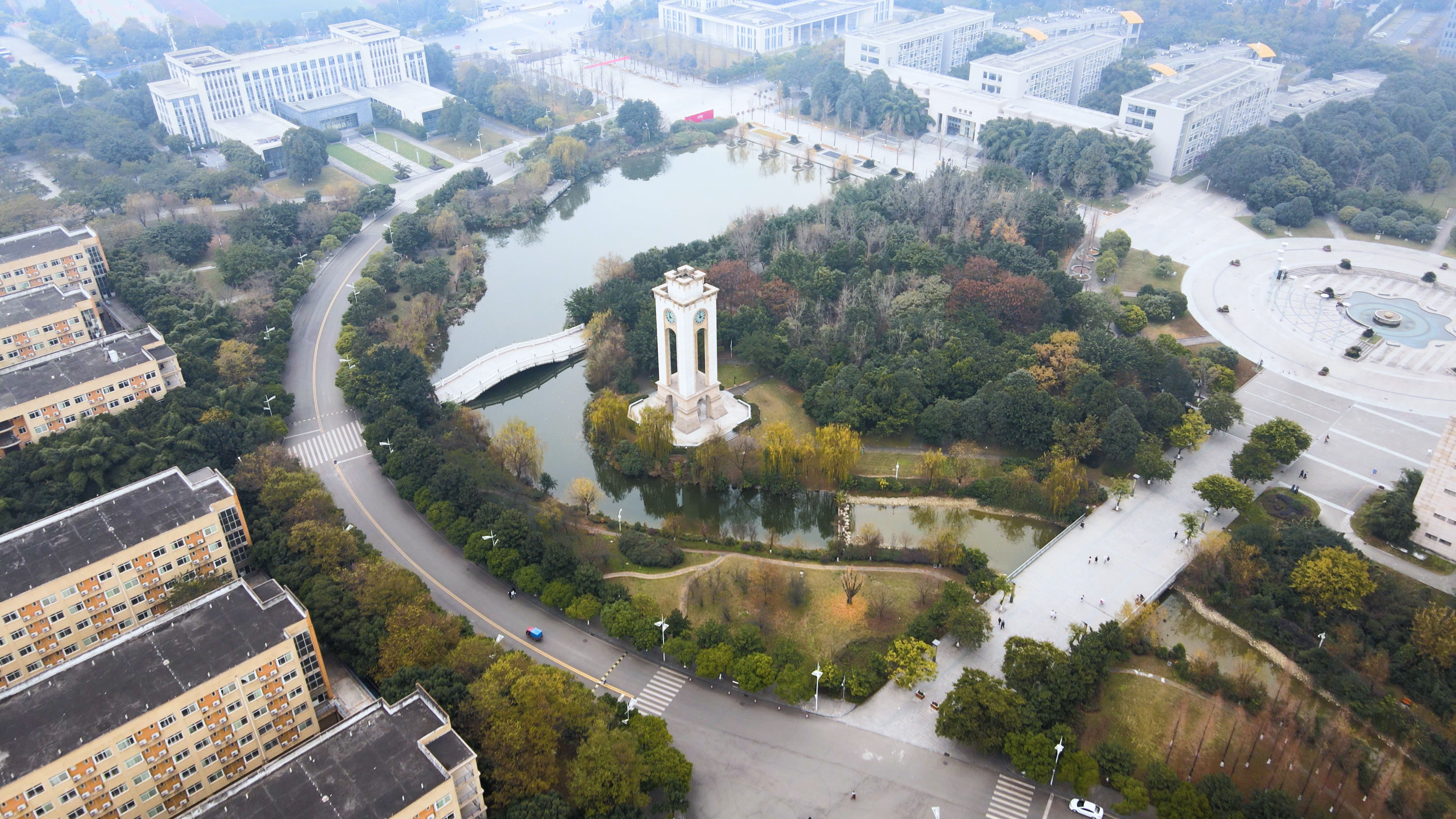 西南财经大学航拍4k