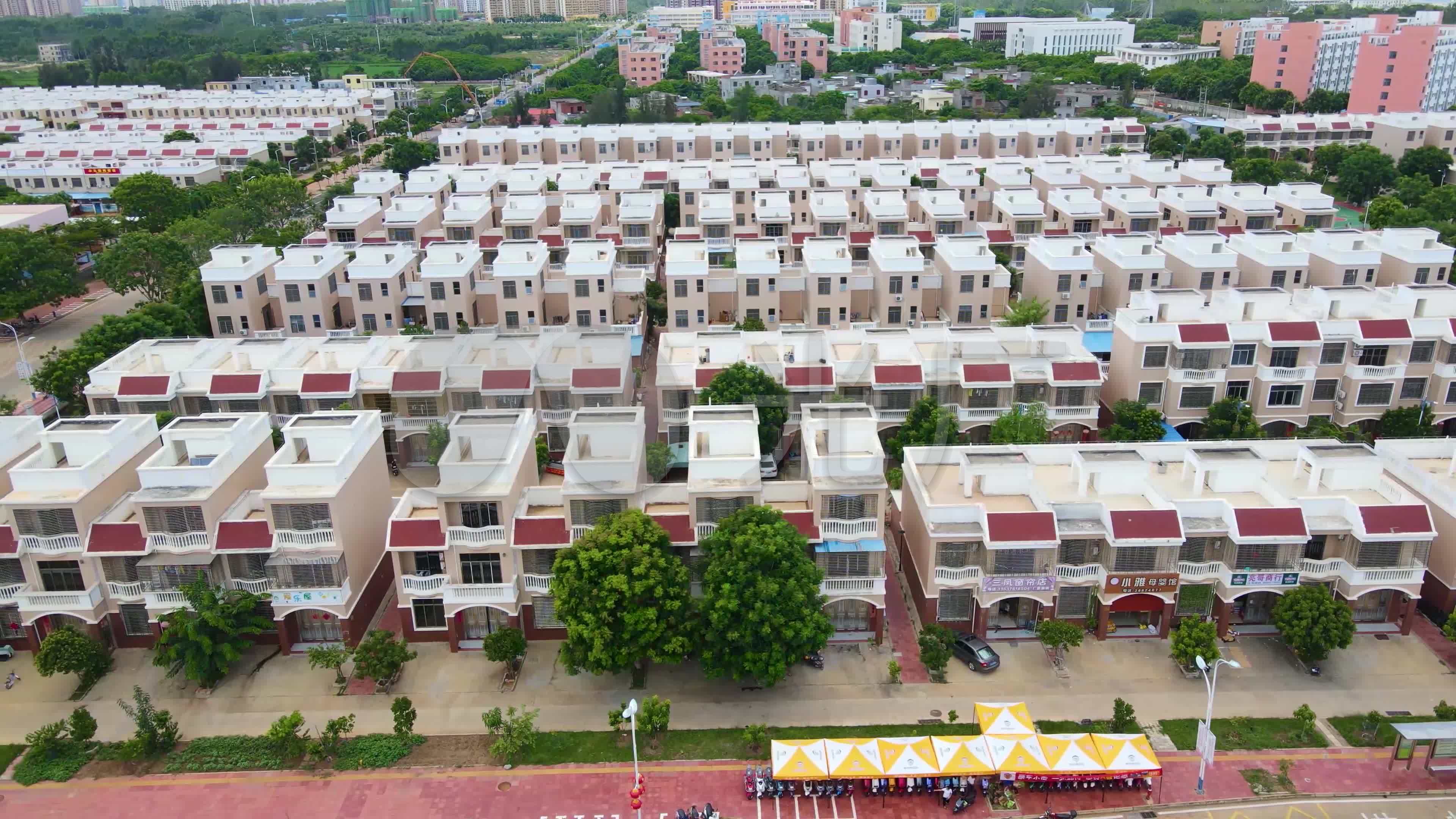 洋浦居民联排房安置区_3840x2160_高清视频素材下载(编号:5361934)