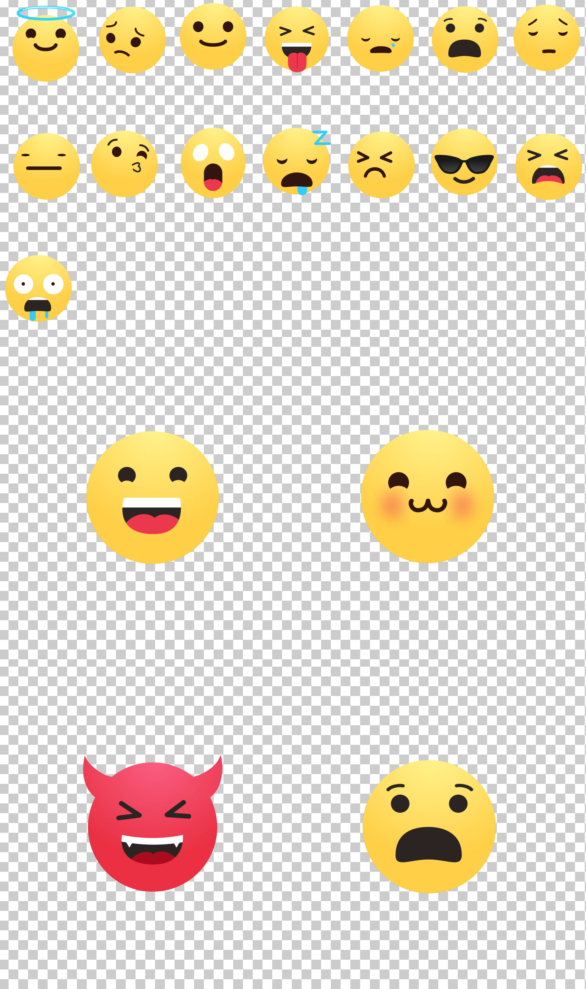 emoji表情图标动画可爱笑脸喜欢点赞