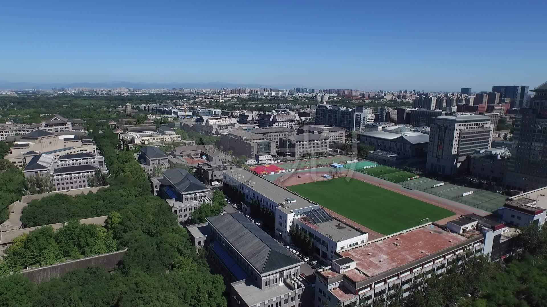 北京大学南校门航拍素材_1920x1080_高清视频素材下载(编号:5376824)