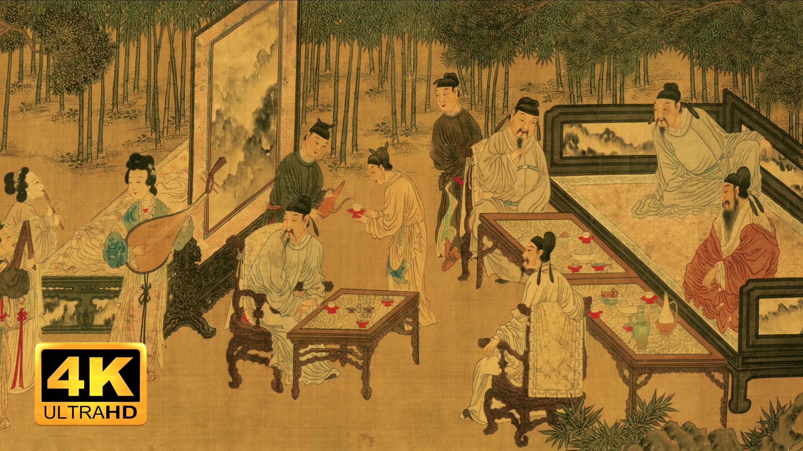 《十八学士图》是唐代画家阎立本创作的立轴绢本设色画,现藏于中国