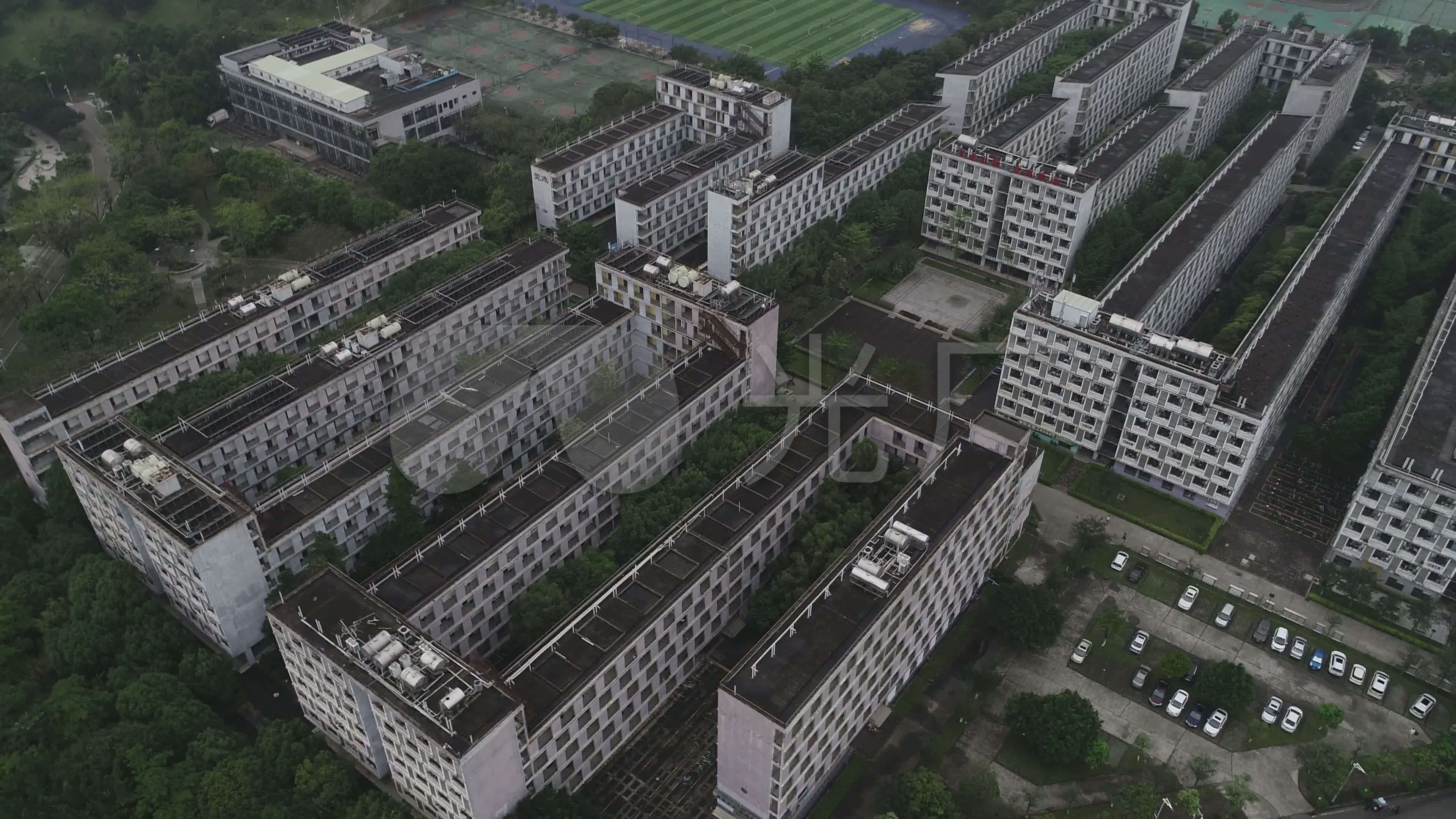4k航拍东莞理工学院合集_3840x2160_高清视频素材下载