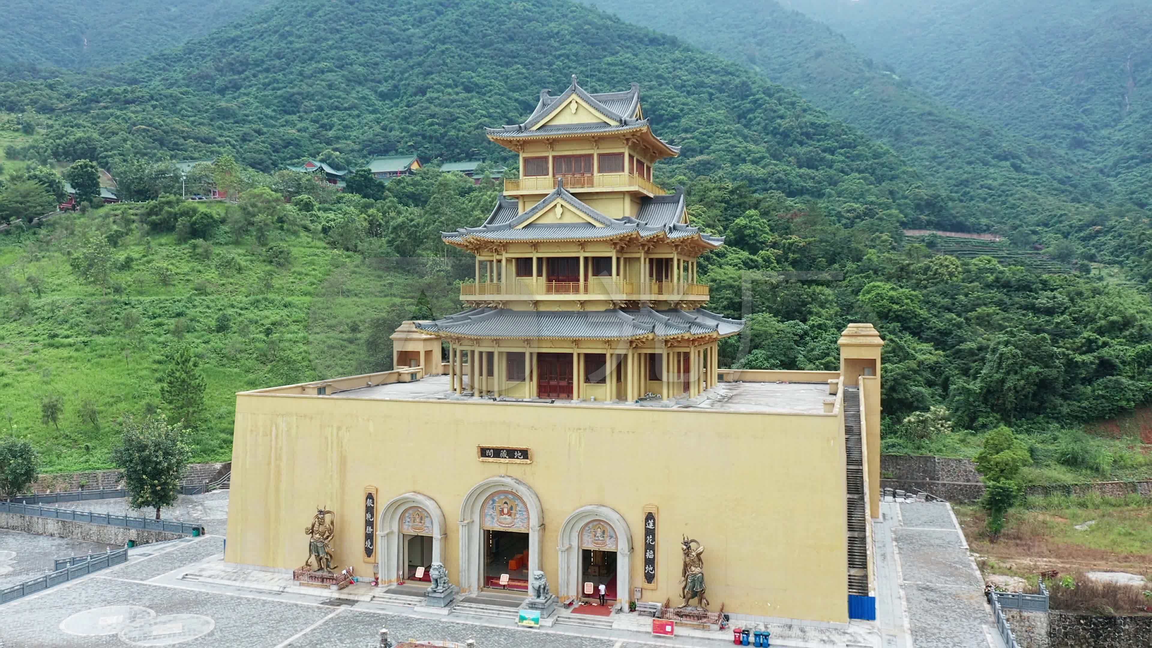 【原创·可商用】海丰鸡鸣寺地藏阁近景环绕