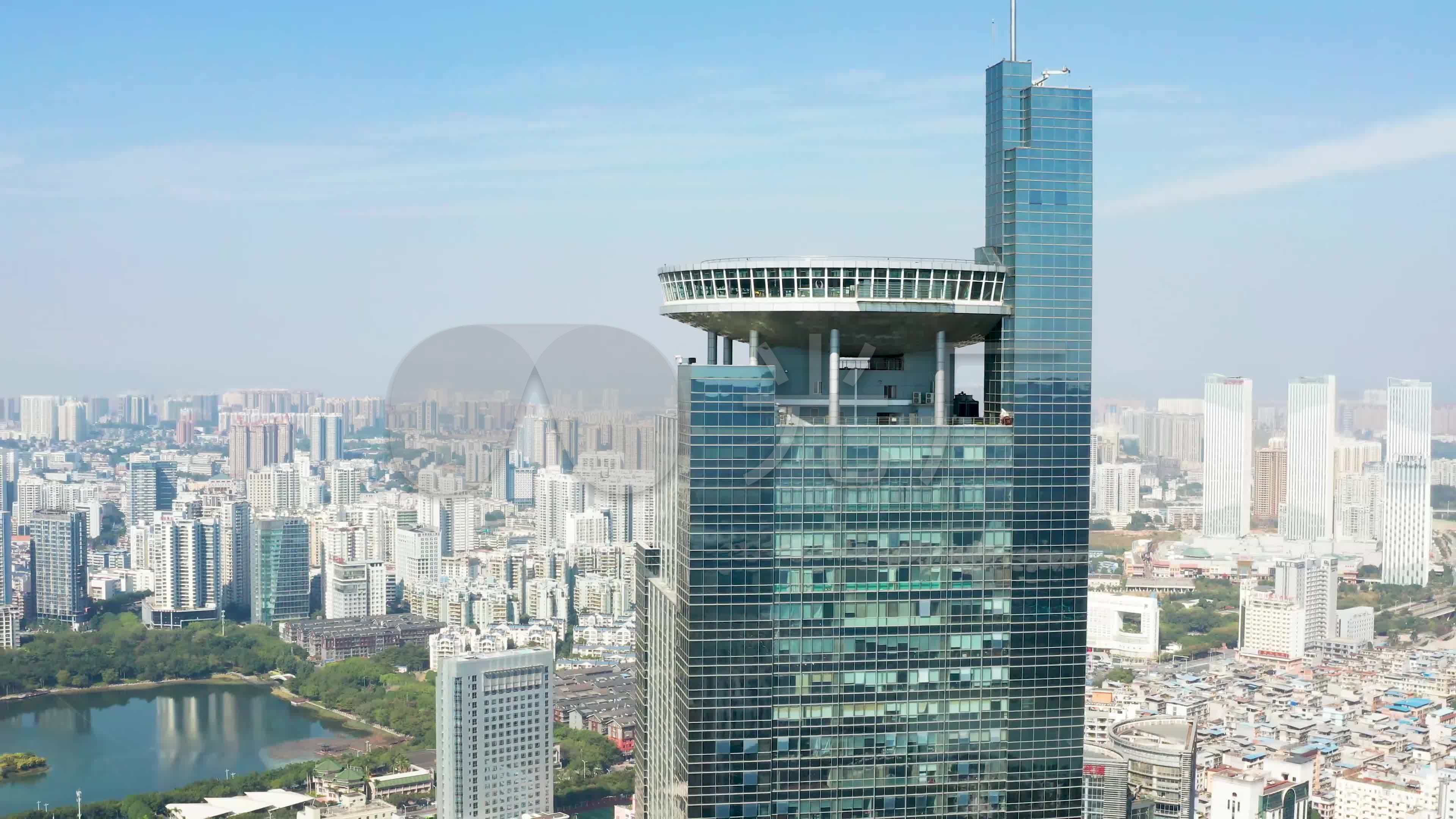 南宁金湖广场地王大厦航拍