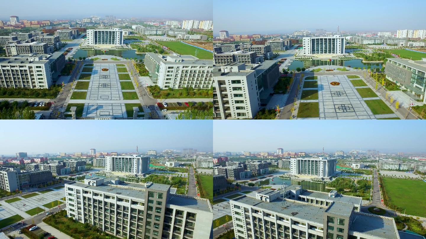 4k航拍山西传媒学院