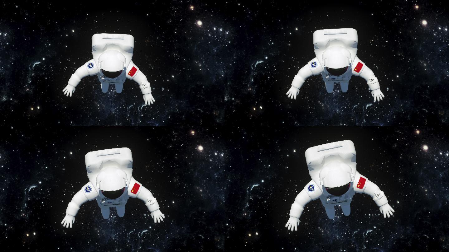 宇航员航天太空遨游太空星系航空卫星空间站宇航服科幻宇宙飞船空间