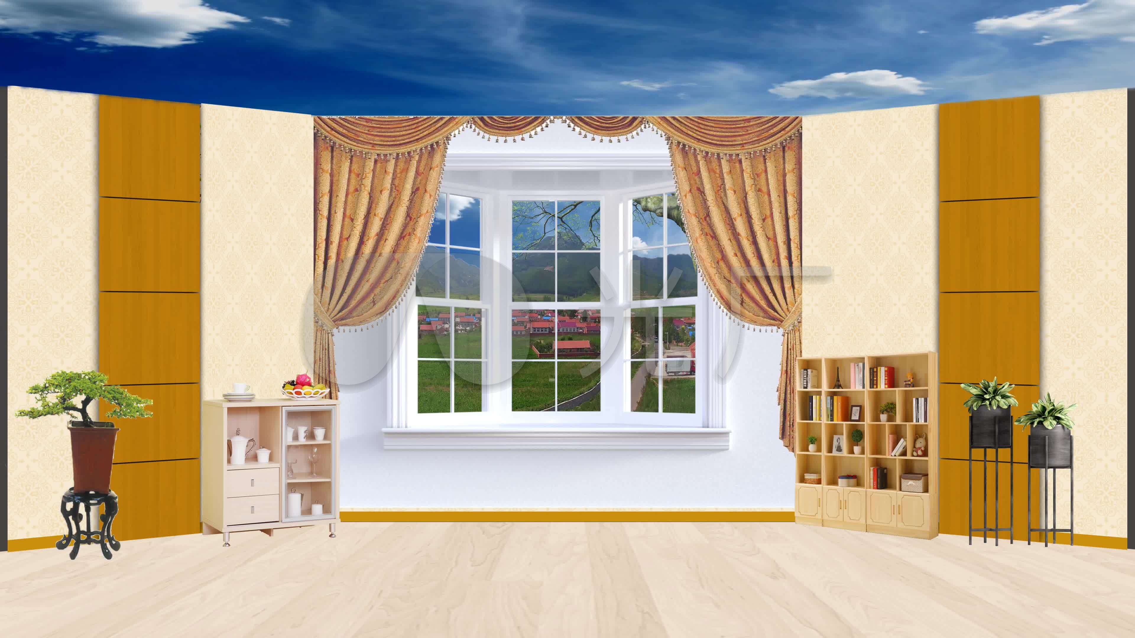 客厅小品-农村白天_3840x2160_高清视频素材下载(编号