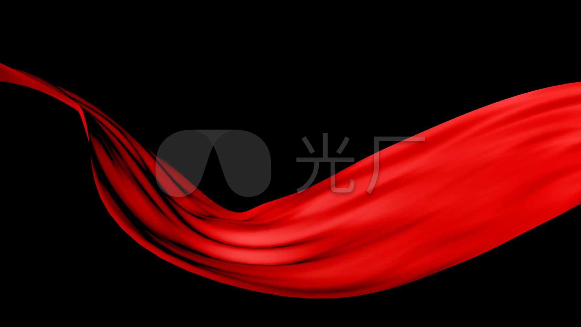 红布条飘过飘扬_1920x1080_高清视频素材下载(编号:5443946)_影视包装