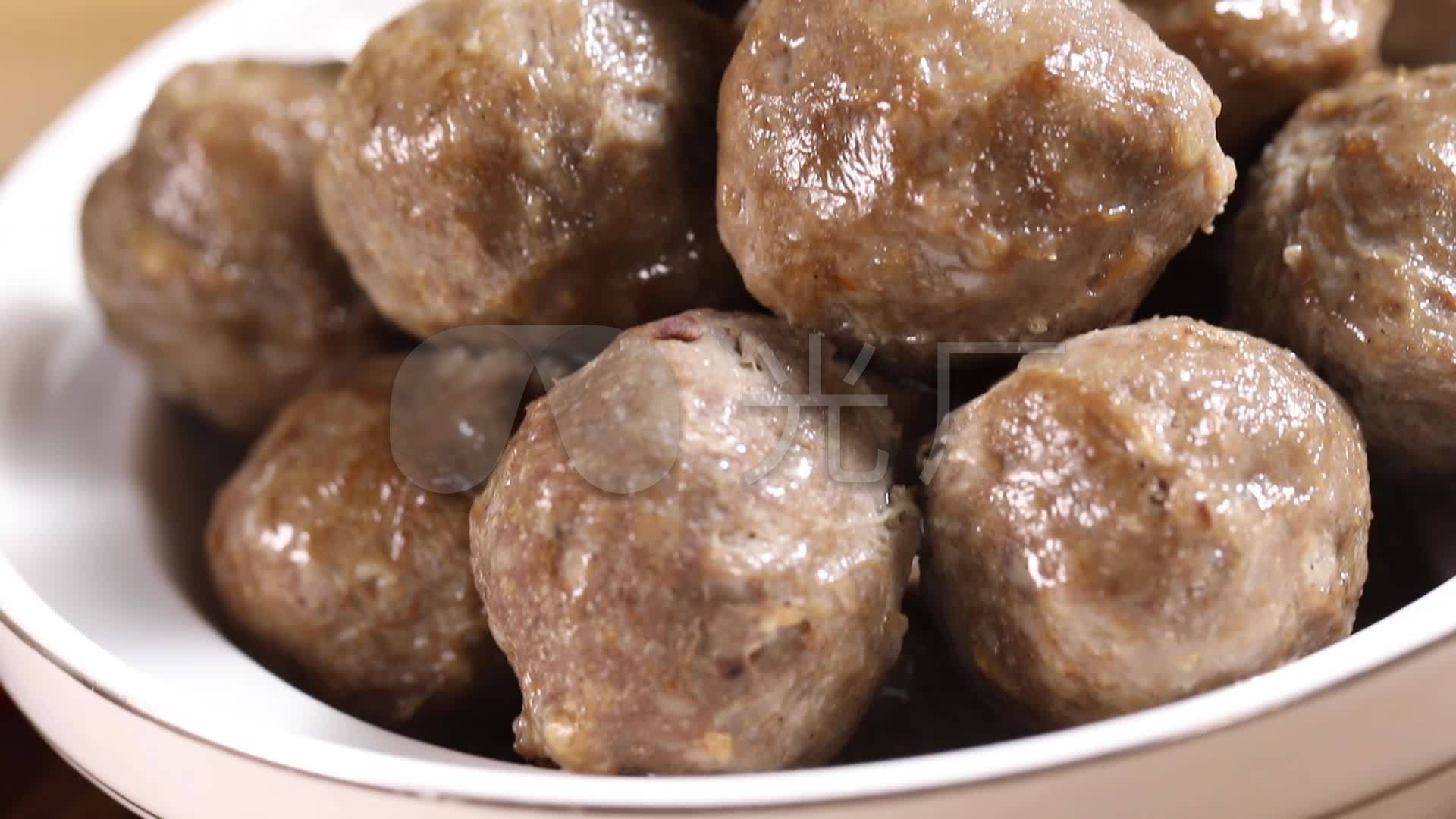 牛肉丸手工牛肉丸牛肉丸子_1920x1080_高清视频素材