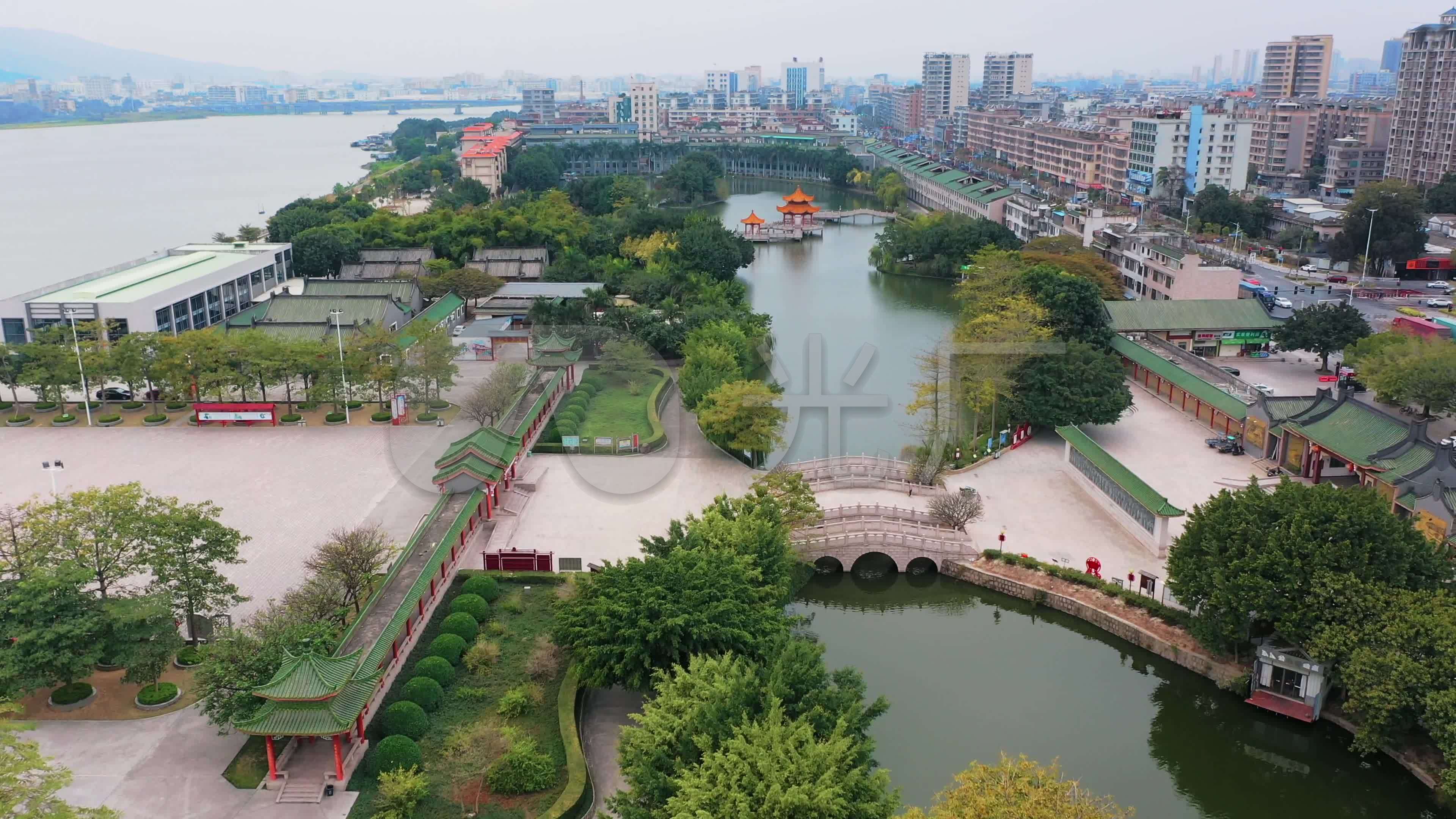 【4k】揭阳东湖公园榕城区检察院_3840x2160_高清视频