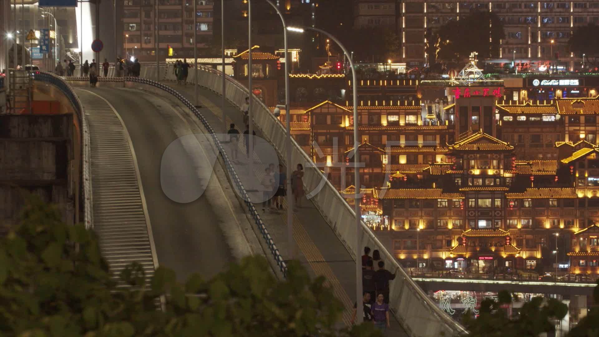 【高清原画】重庆夜景合集解放碑李子坝_1920x1080_高清视频素材下载