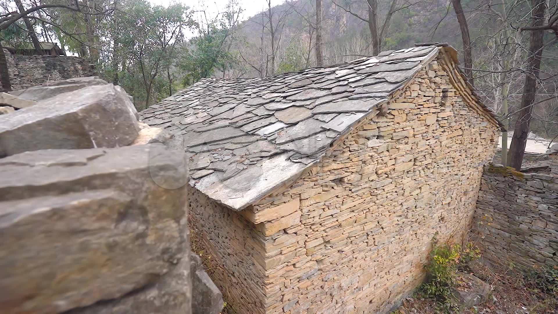 实拍河南省南阳市淅川县石头村旅游景点
