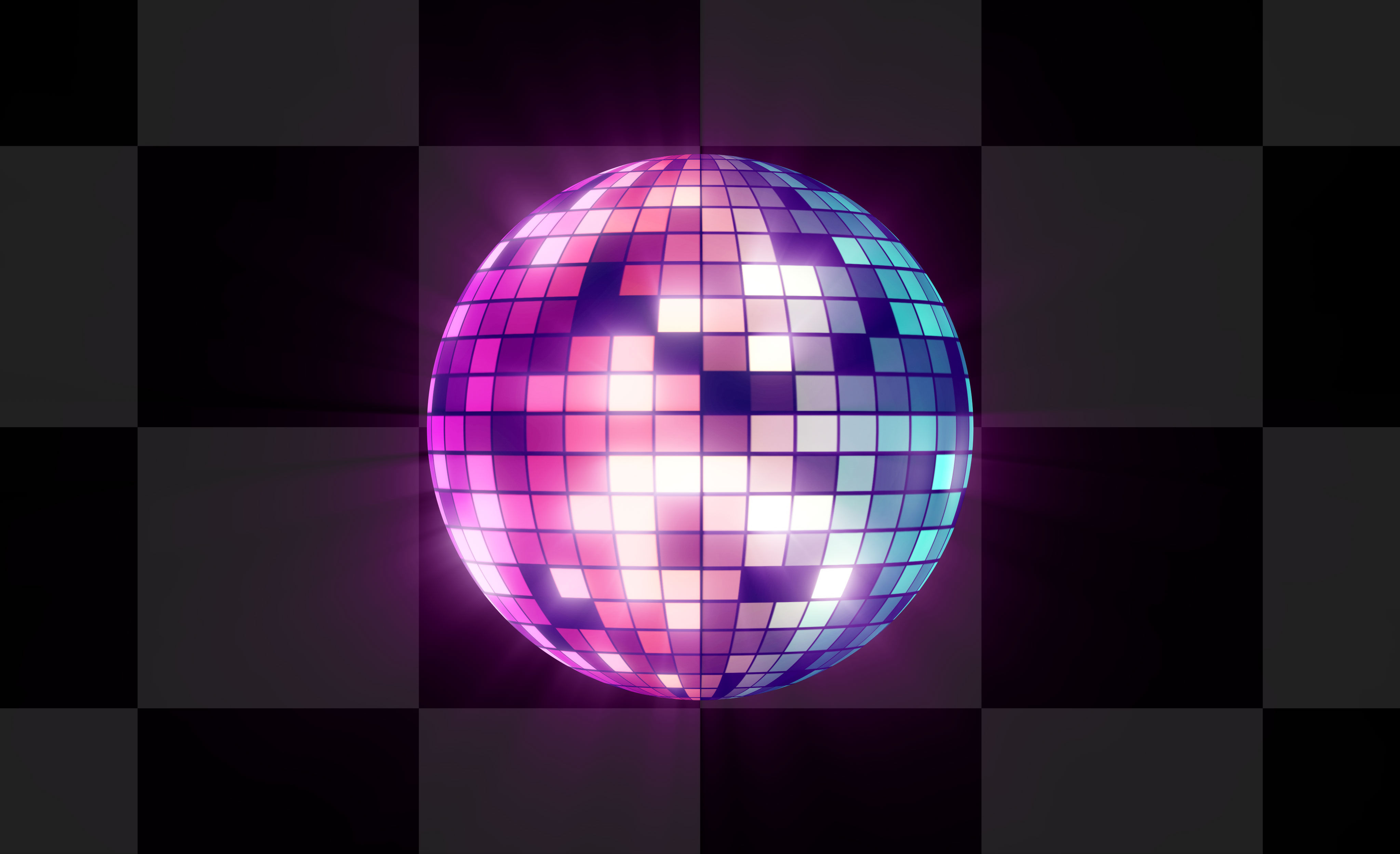 4k循环disco闪光球-alpha通道